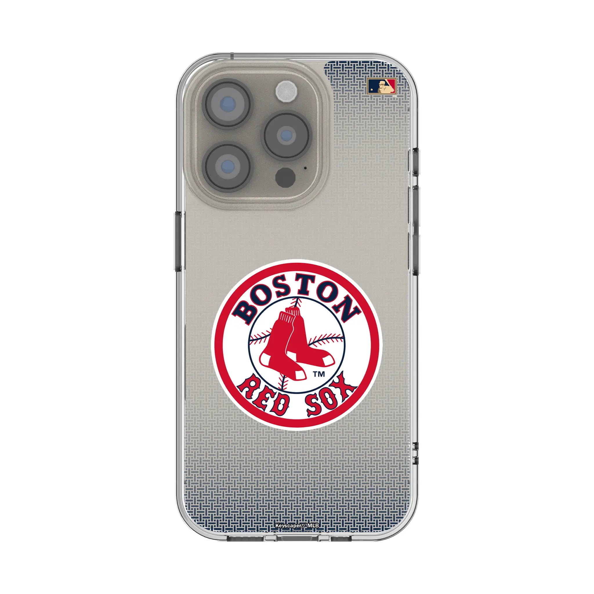 Boston Red Sox 1976-2008 - Cooperstown Collection Linen Clear Phone Case for Apple iPhone