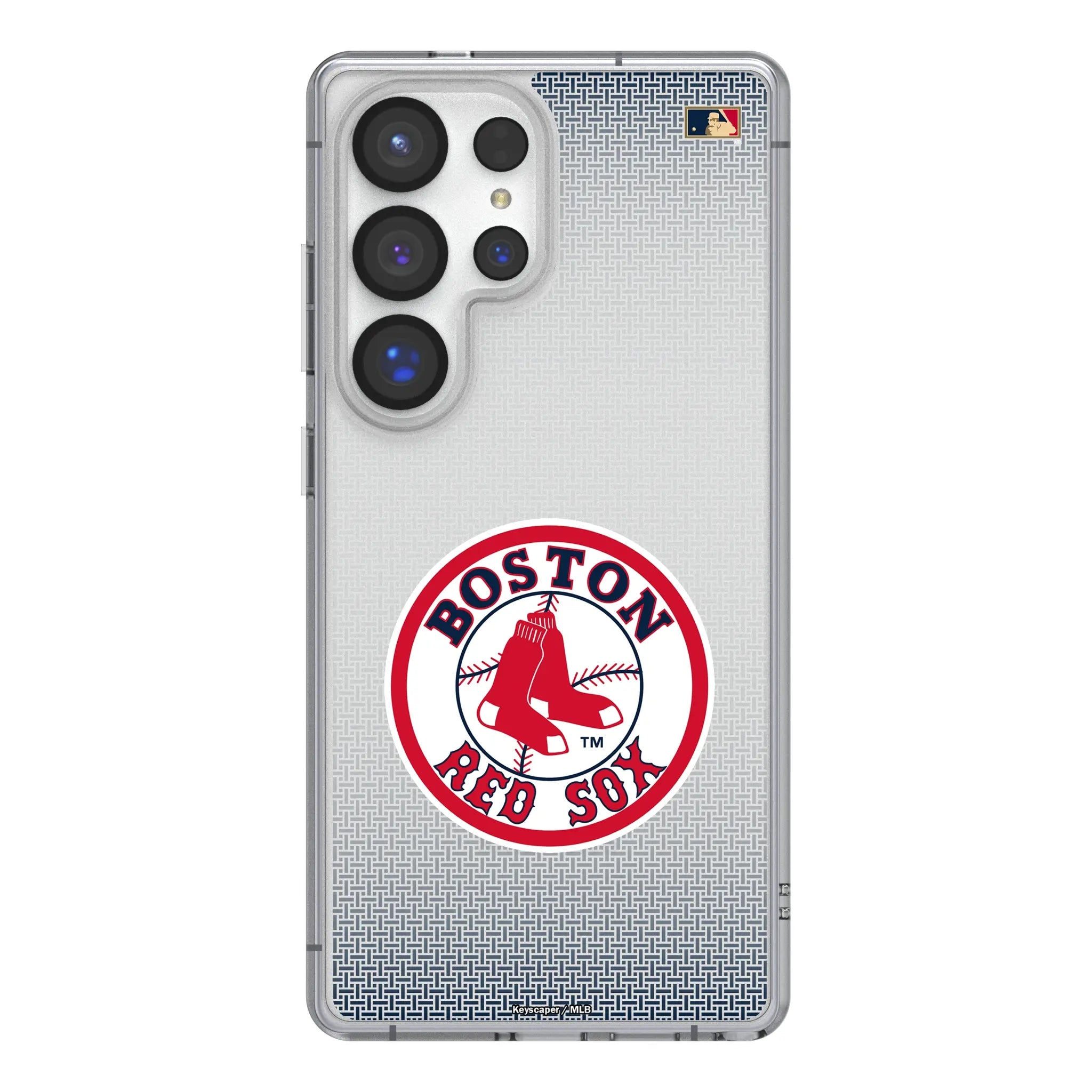 Boston Red Sox 1976-2008 - Cooperstown Collection Linen Clear Phone Case for Samsung Galaxy