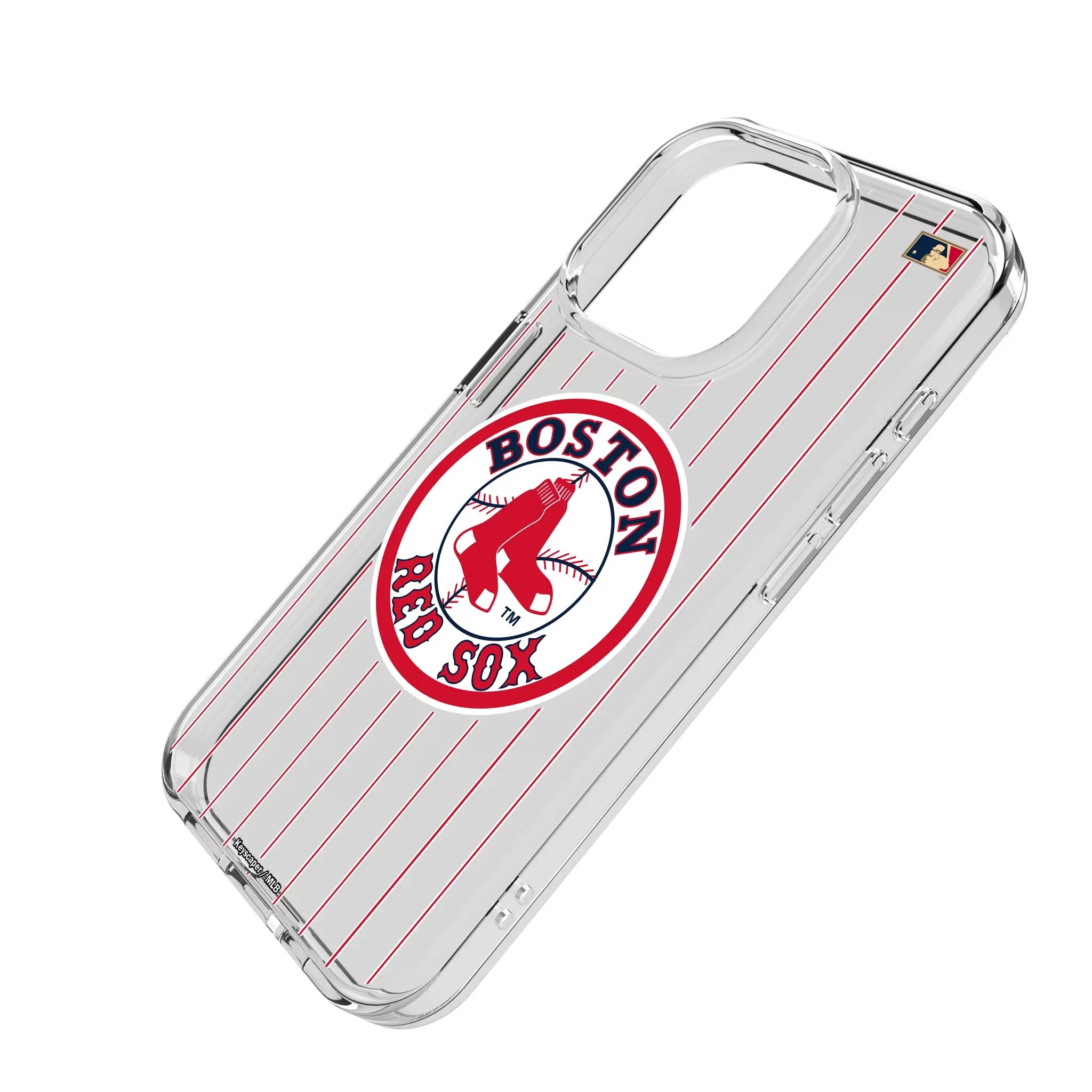 Boston Red Sox 1976-2008 - Cooperstown Collection Pinstripe Clear Phone Case for Apple iPhone