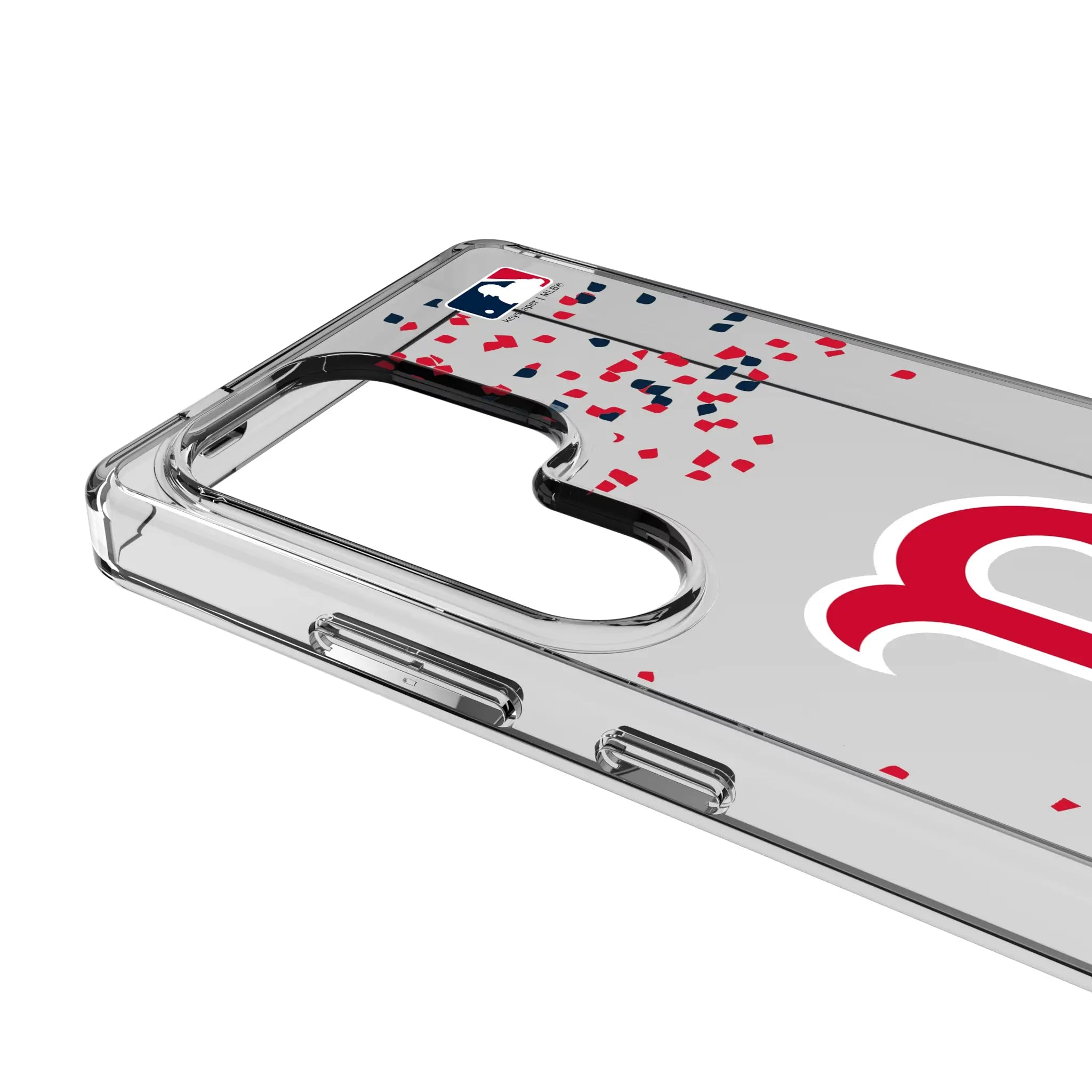 Boston Red Sox Confetti Clear Phone Case for Samsung Galaxy