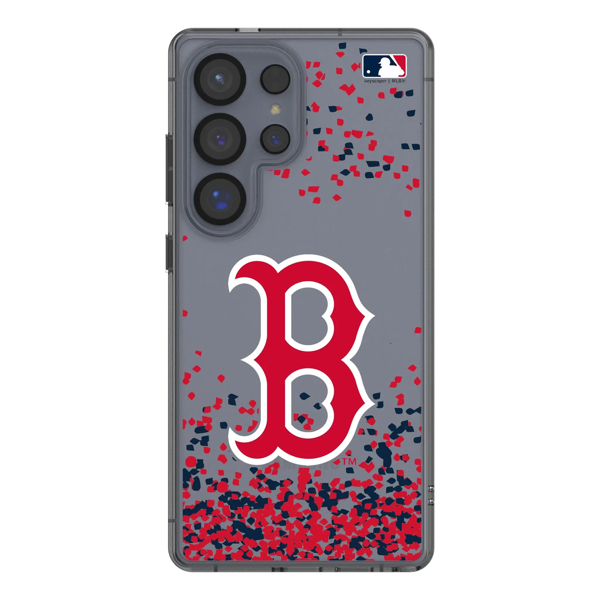 Boston Red Sox Confetti Clear Phone Case for Samsung Galaxy