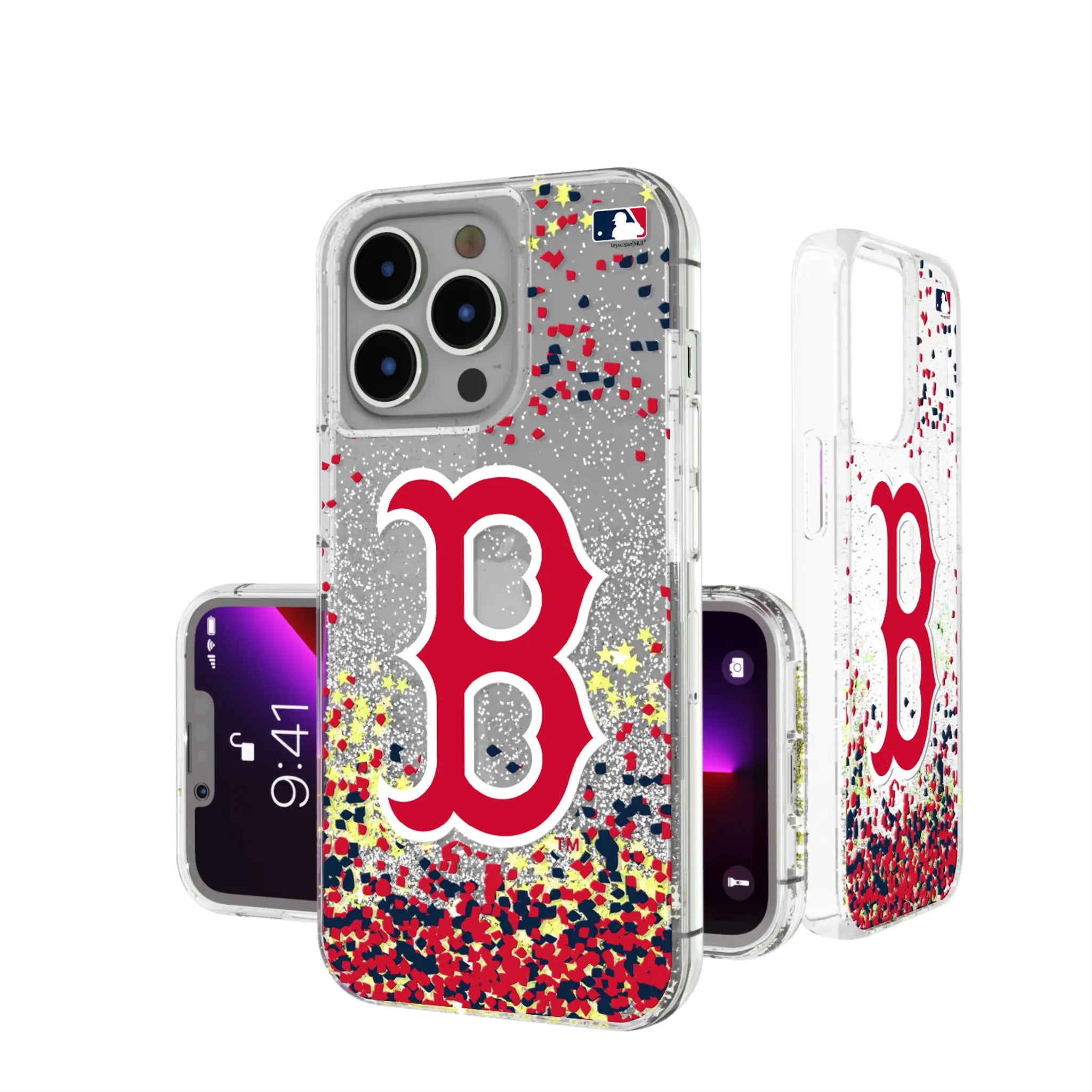 Boston Red Sox Confetti Glitter Phone Case