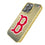 Boston Red Sox Linen Bling Phone Case for Apple iPhone