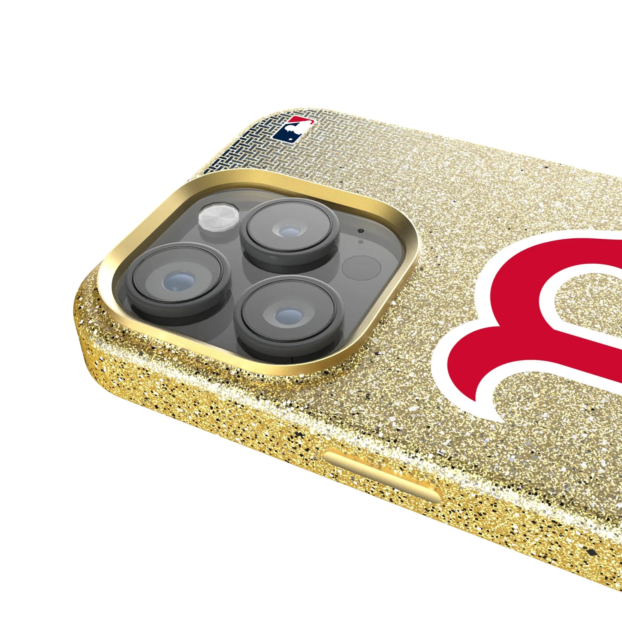 Boston Red Sox Linen Bling Phone Case for Apple iPhone