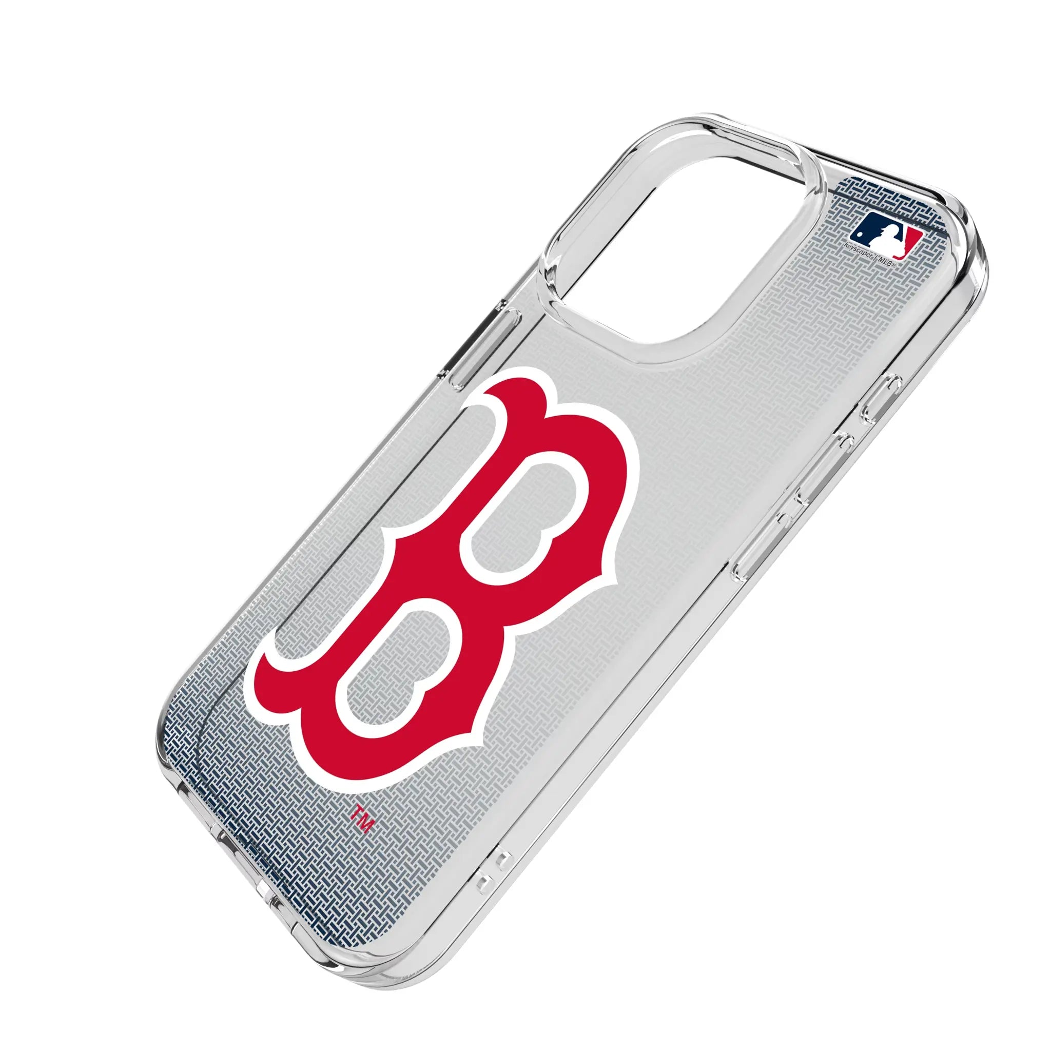 Boston Red Sox Linen Clear Phone Case for Apple iPhone