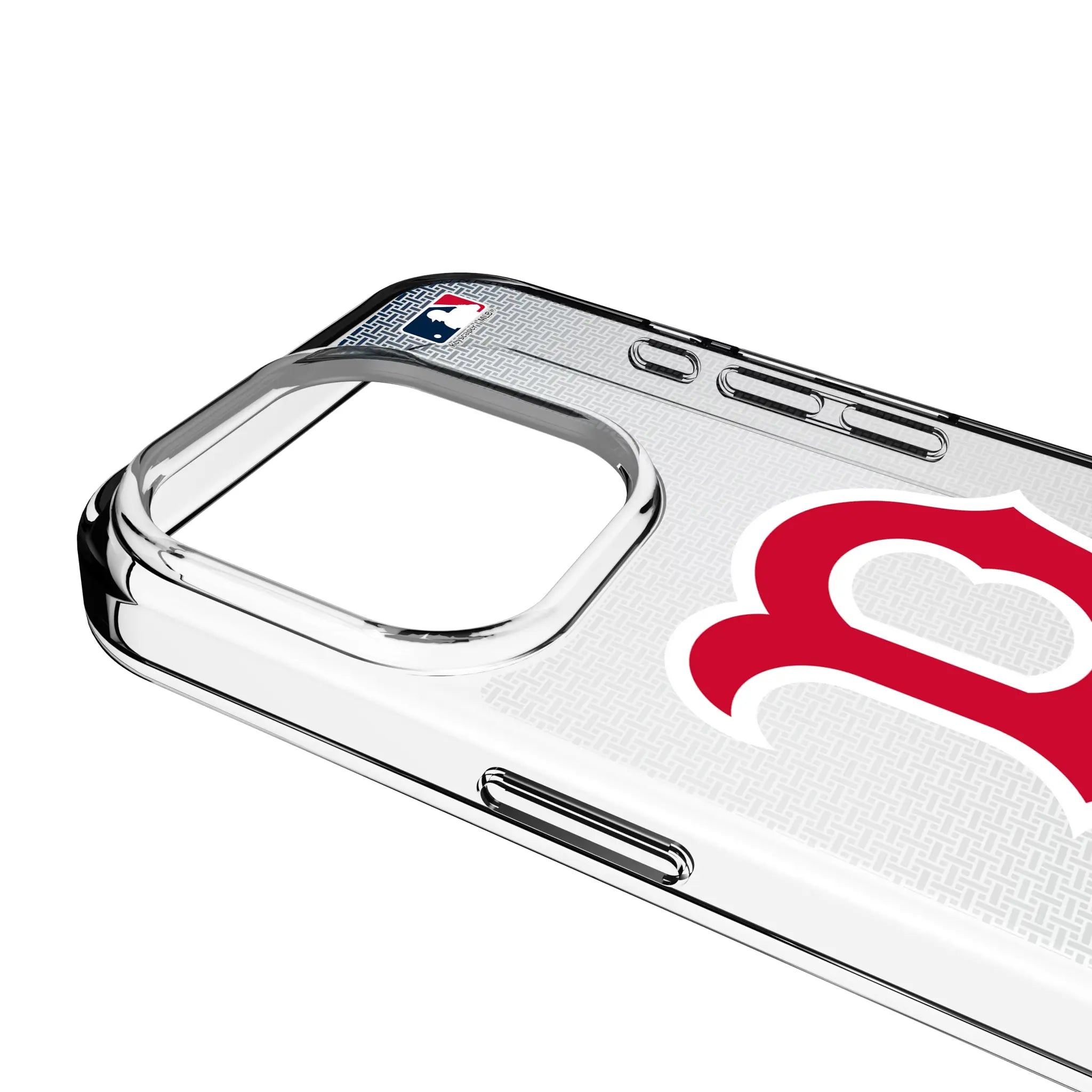 Boston Red Sox Linen Clear Phone Case for Apple iPhone