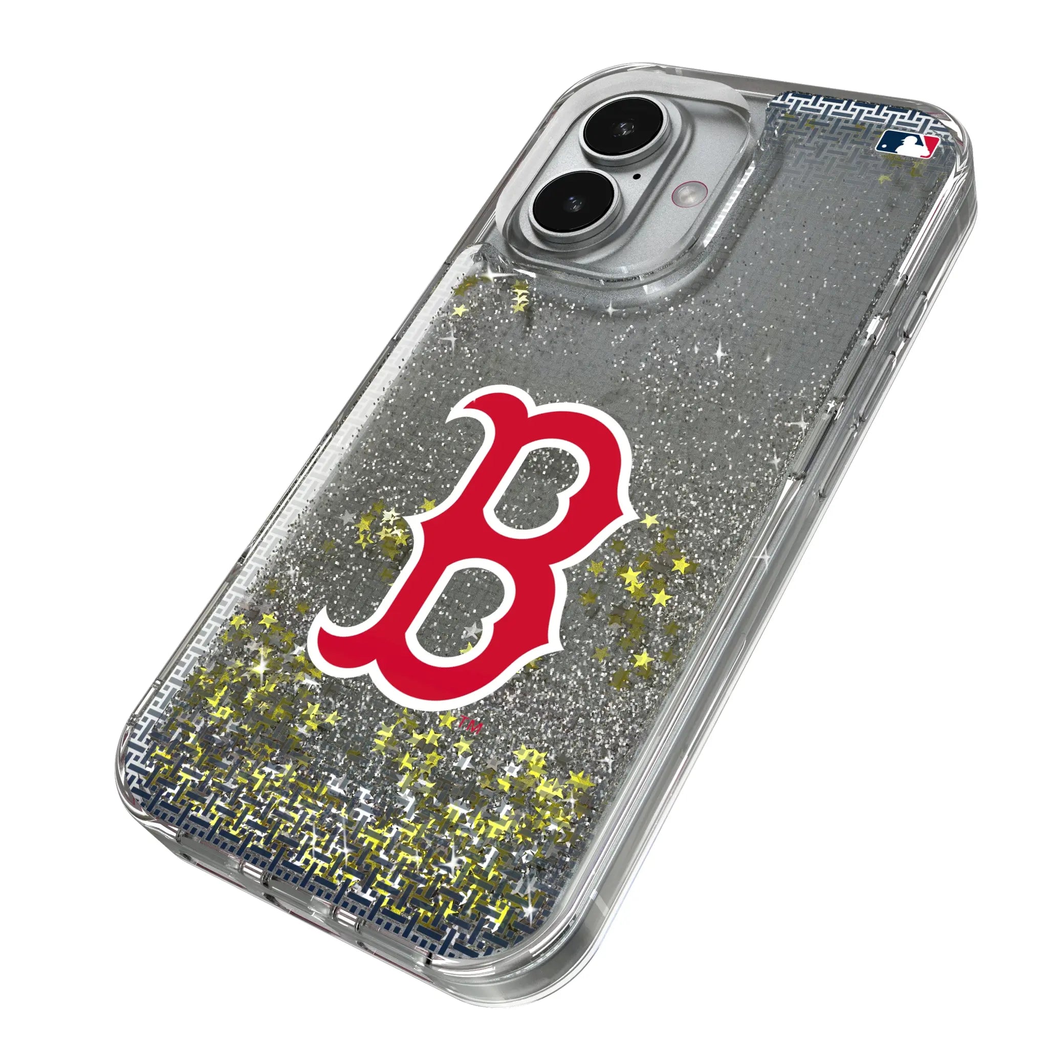 Boston Red Sox Linen Glitter Phone Case