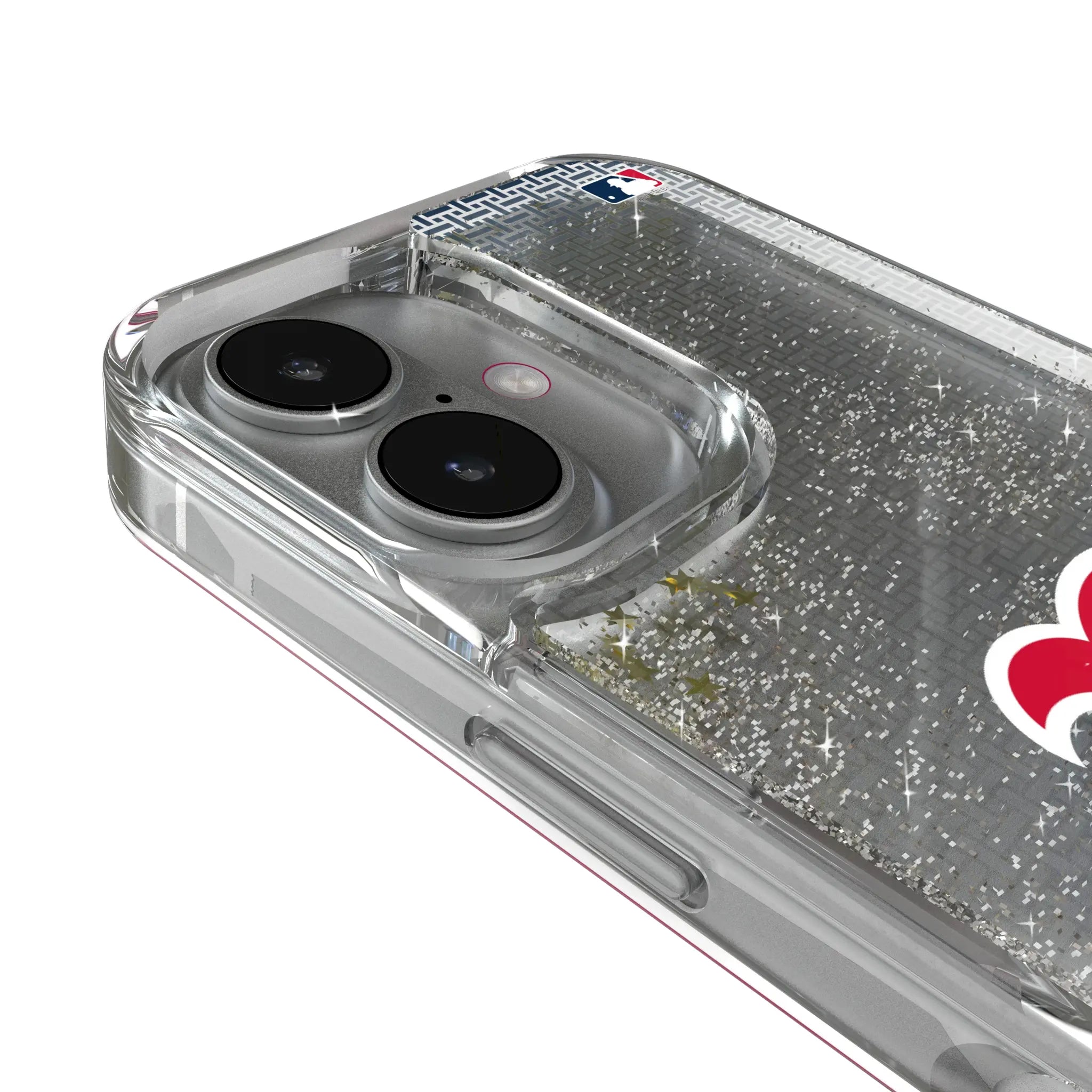 Boston Red Sox Linen Glitter Phone Case