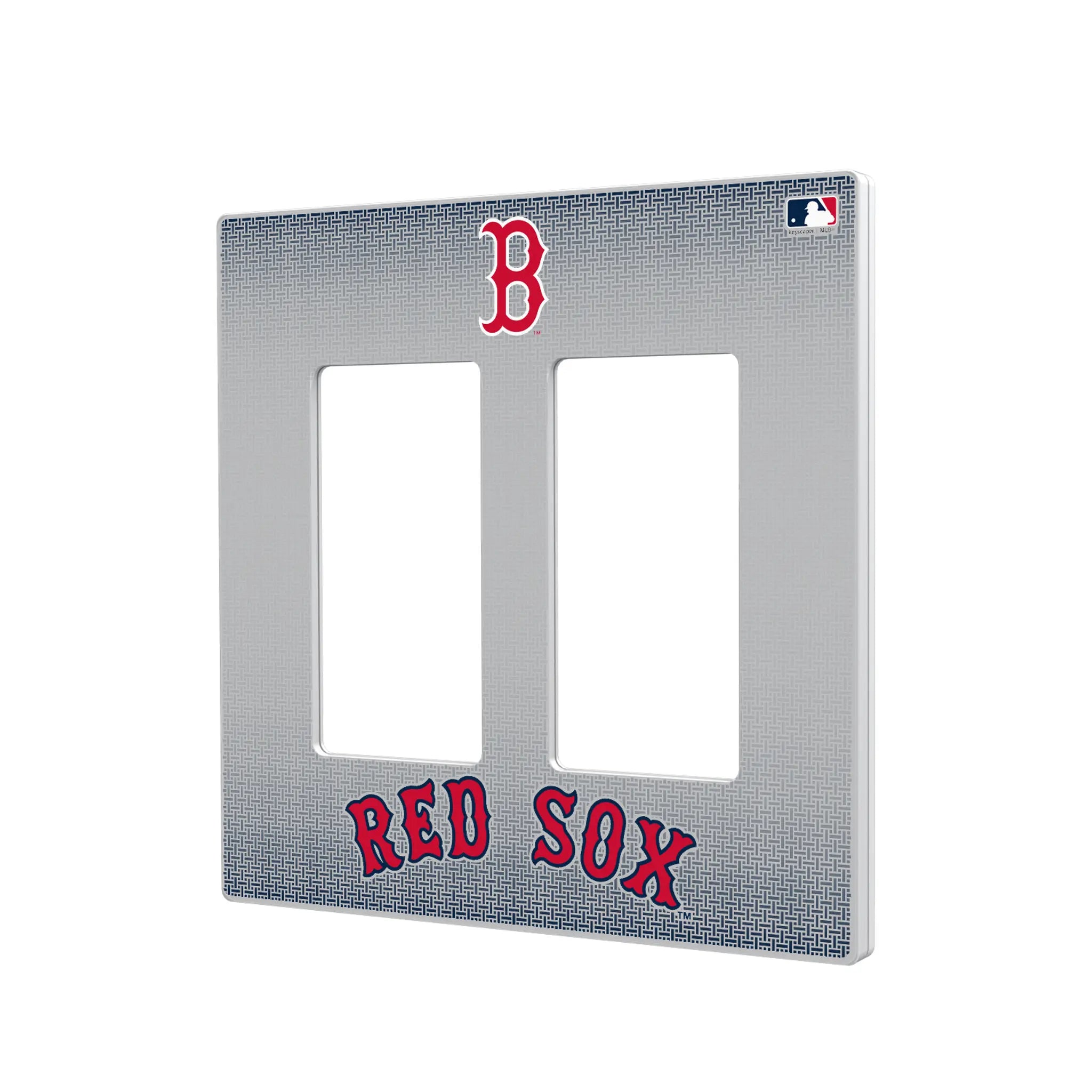 Boston Red Sox Linen Hidden-Screw Light Switch Plate