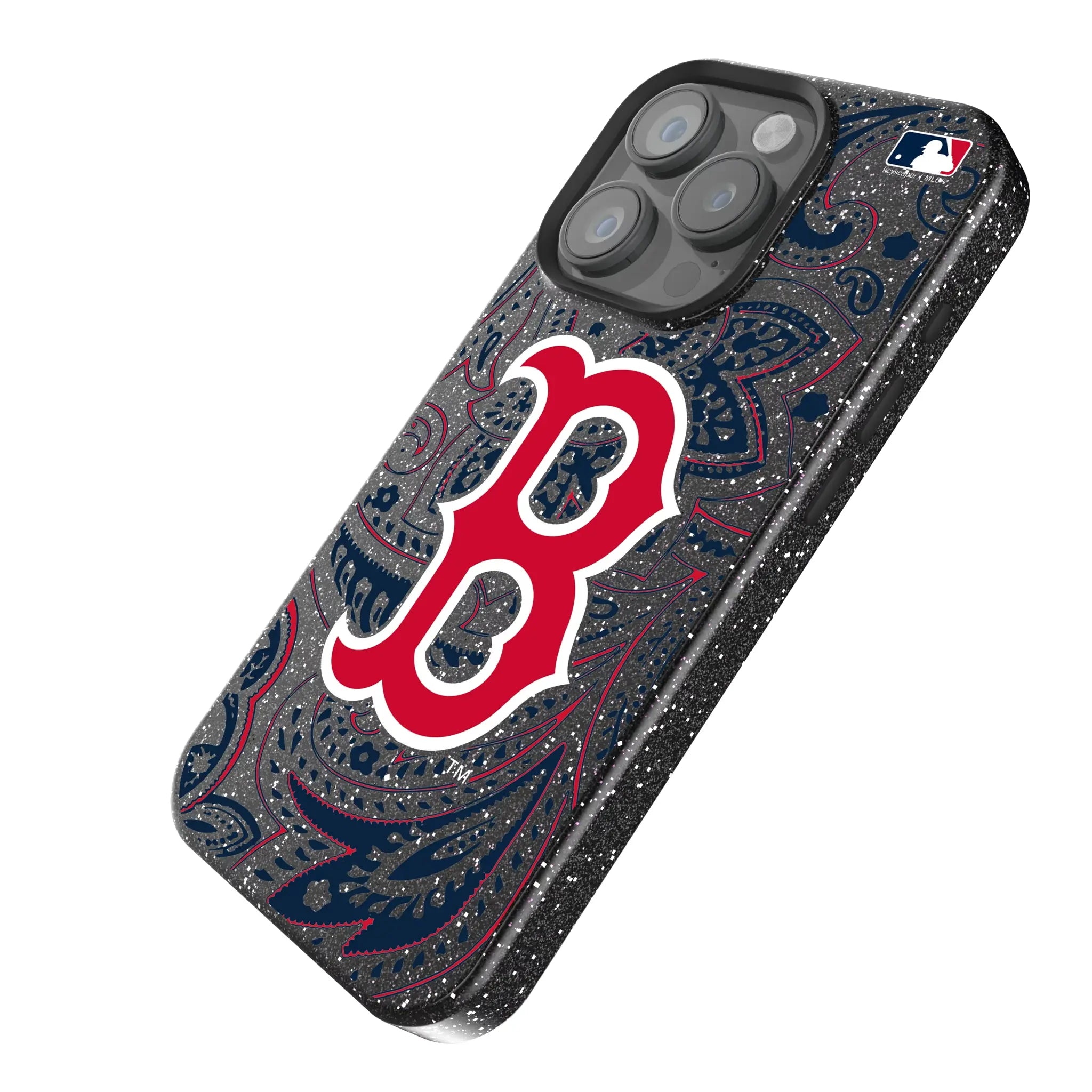 Boston Red Sox Paisley Bling Phone Case