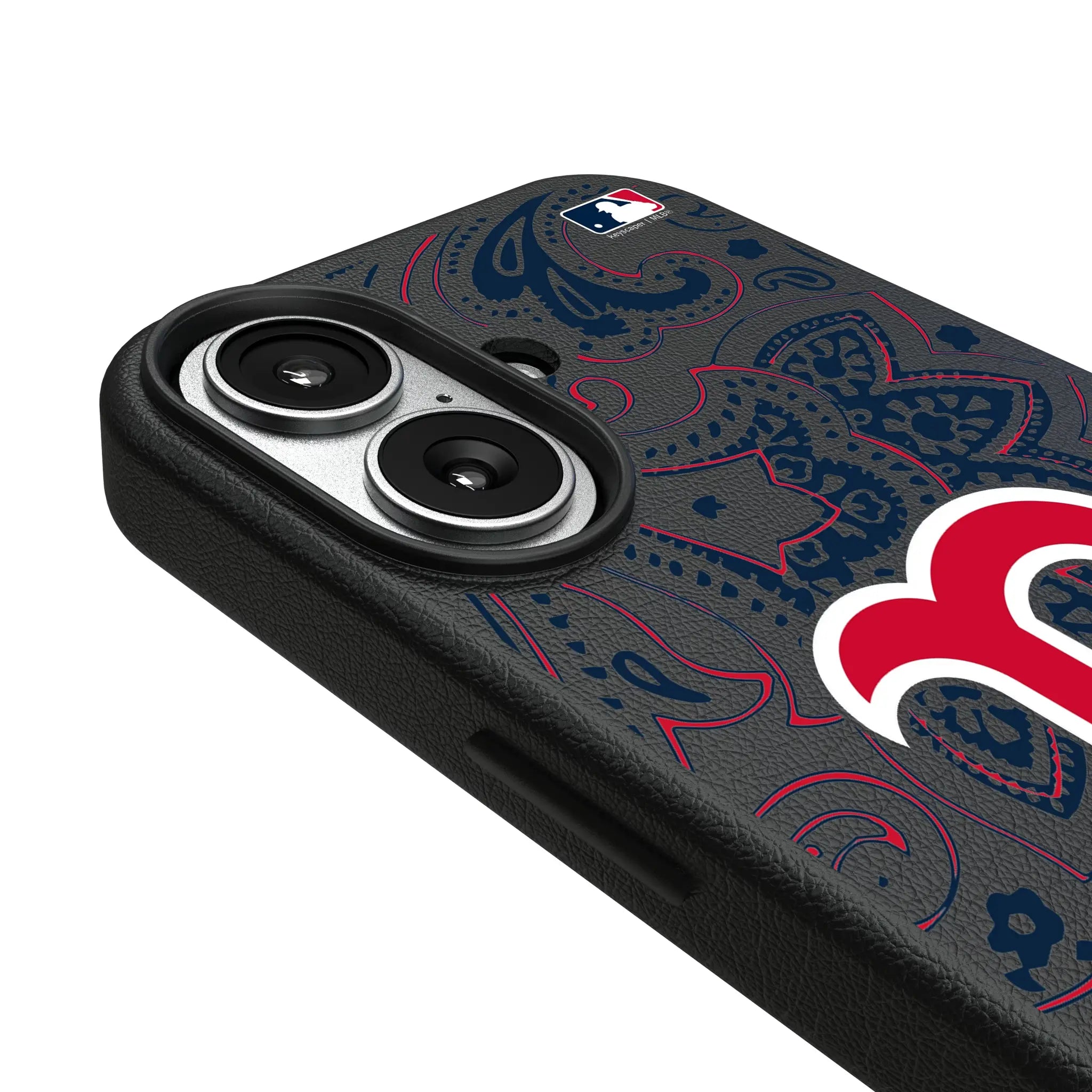 Boston Red Sox Paisley MagSafe Compatible Phone Case for Apple iPhone