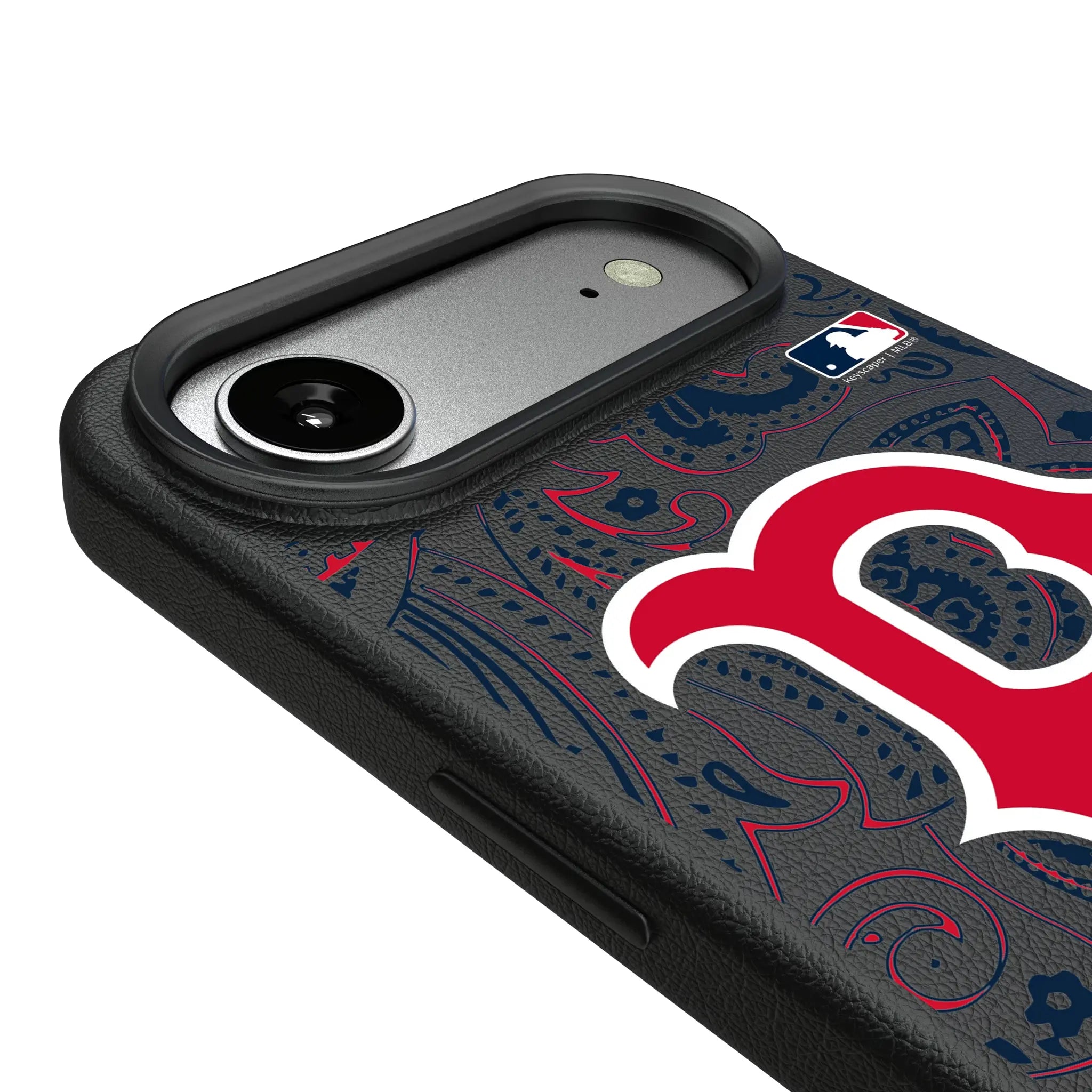 Boston Red Sox Paisley MagSafe Compatible Phone Case for Apple iPhone
