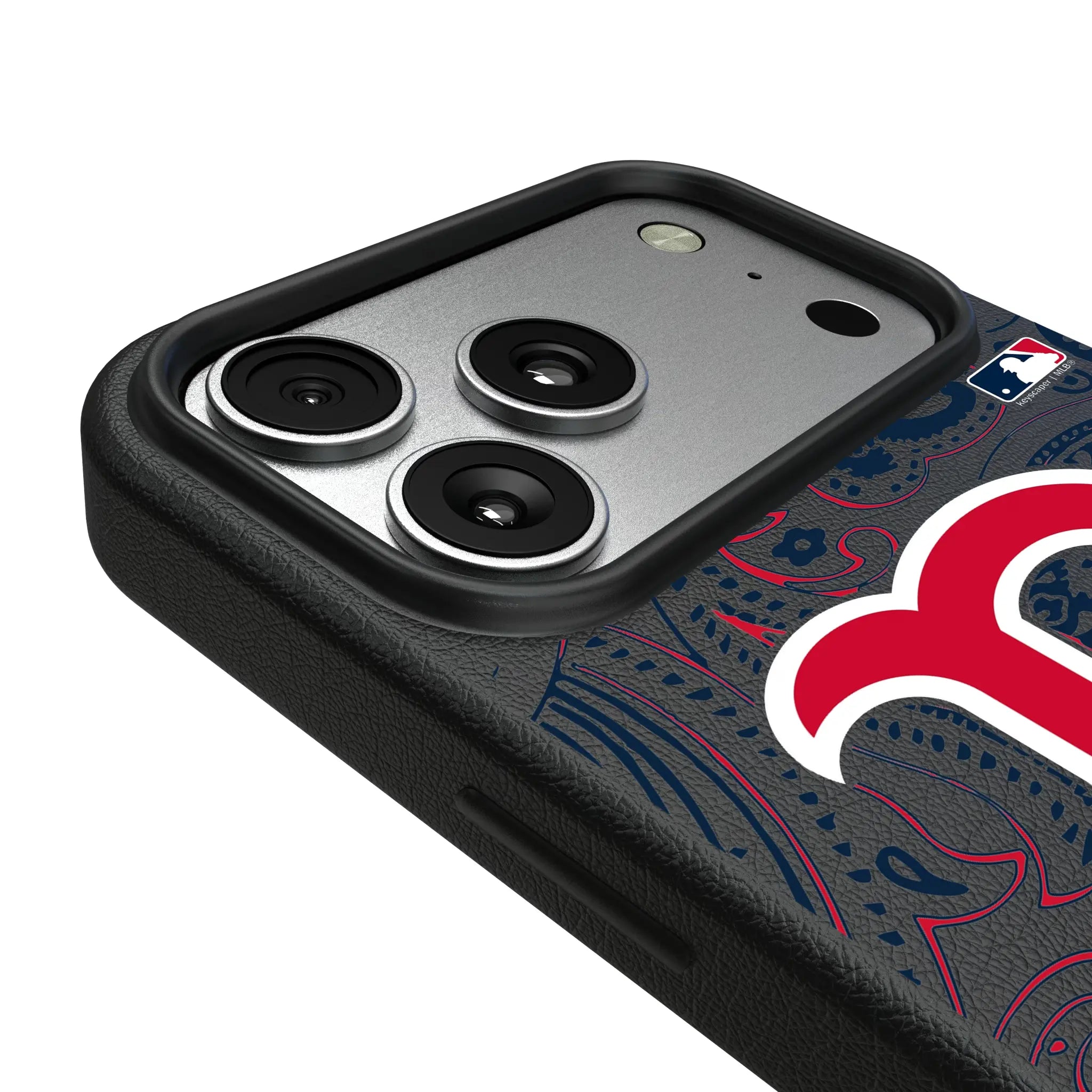 Boston Red Sox Paisley MagSafe Compatible Phone Case for Apple iPhone