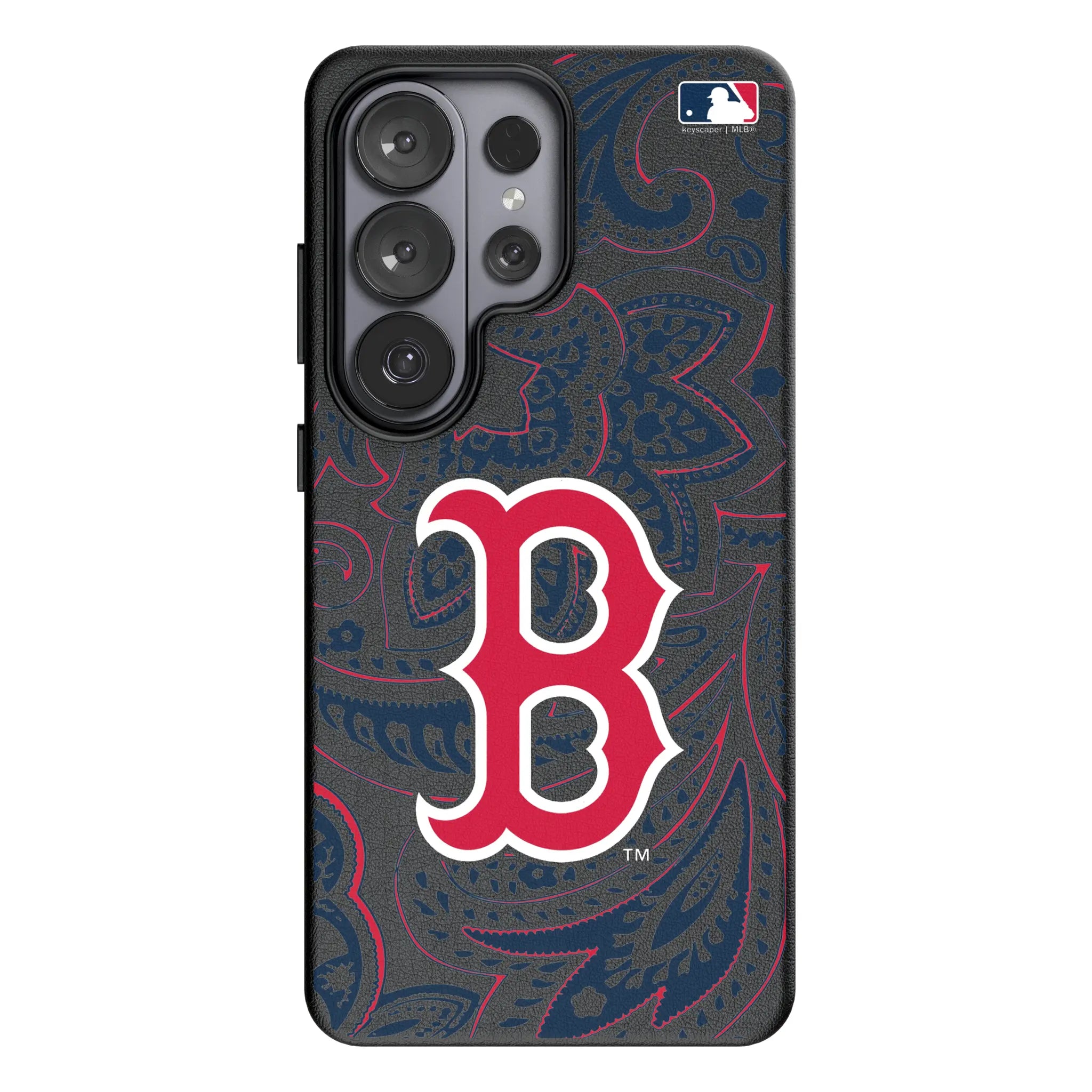 Boston Red Sox Paisley MagSafe Compatible Phone Case for Samsung Galaxy