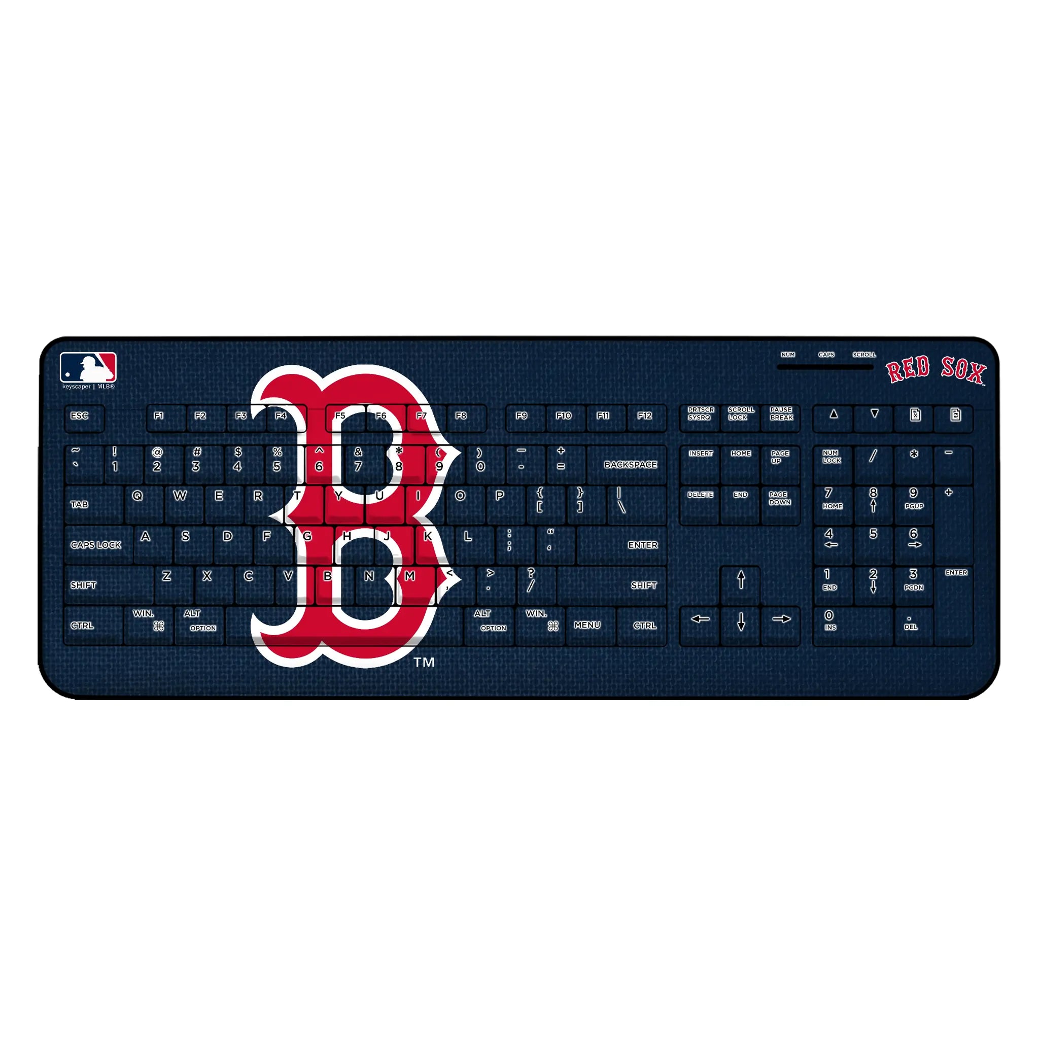 Boston Red Sox Solid Wireless USB Keyboard