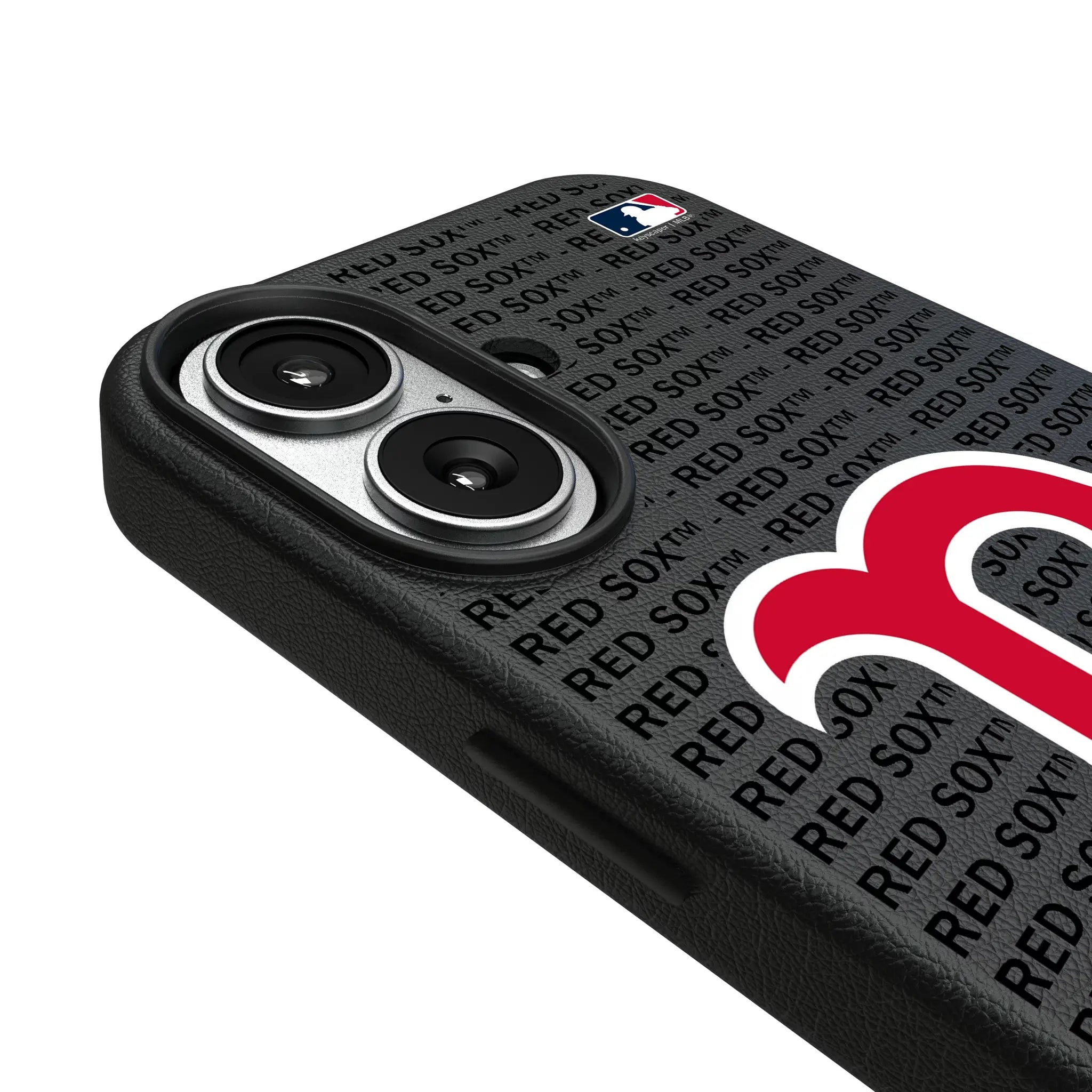 Boston Red Sox Text Backdrop MagSafe Compatible Phone Case for Apple iPhone