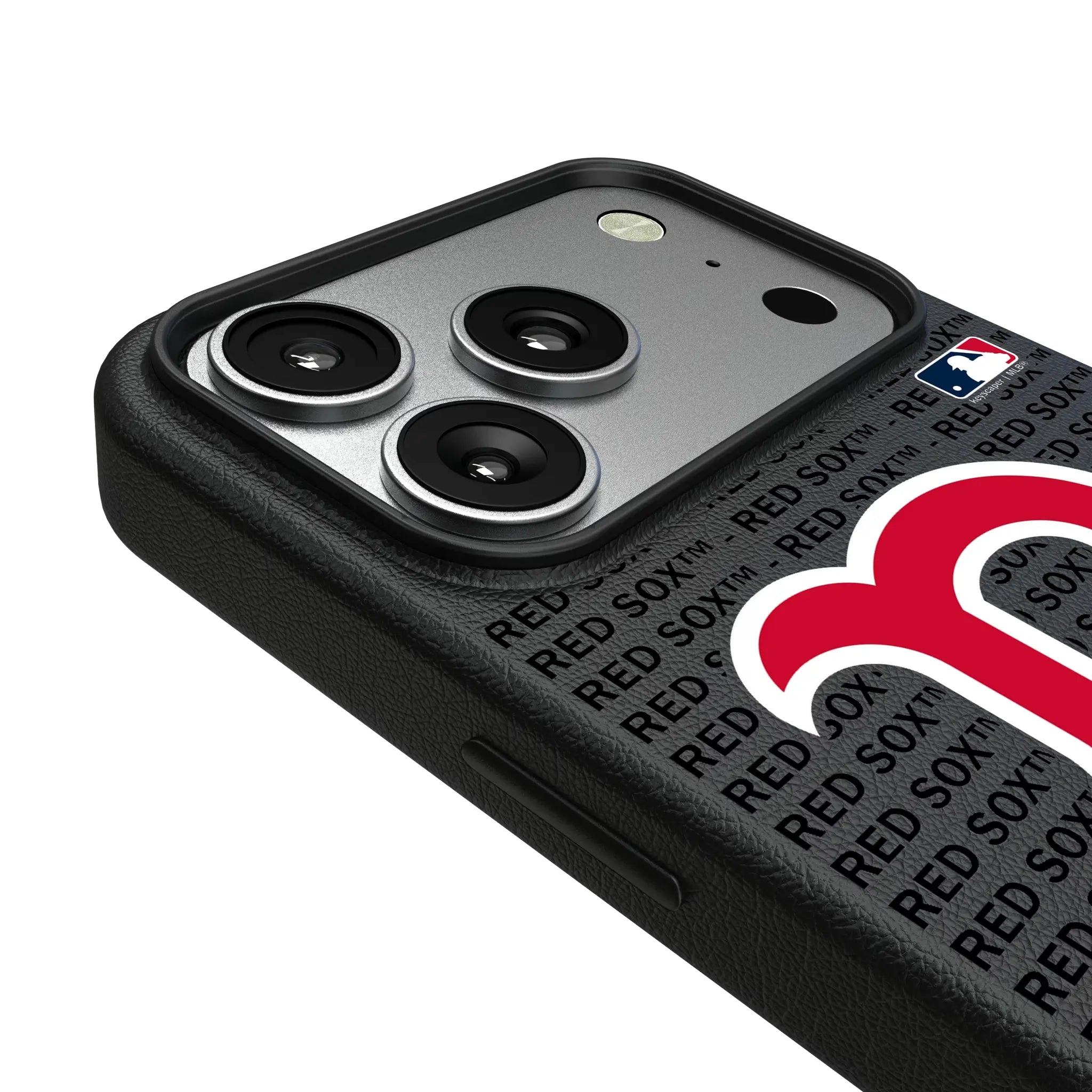 Boston Red Sox Text Backdrop MagSafe Compatible Phone Case for Apple iPhone