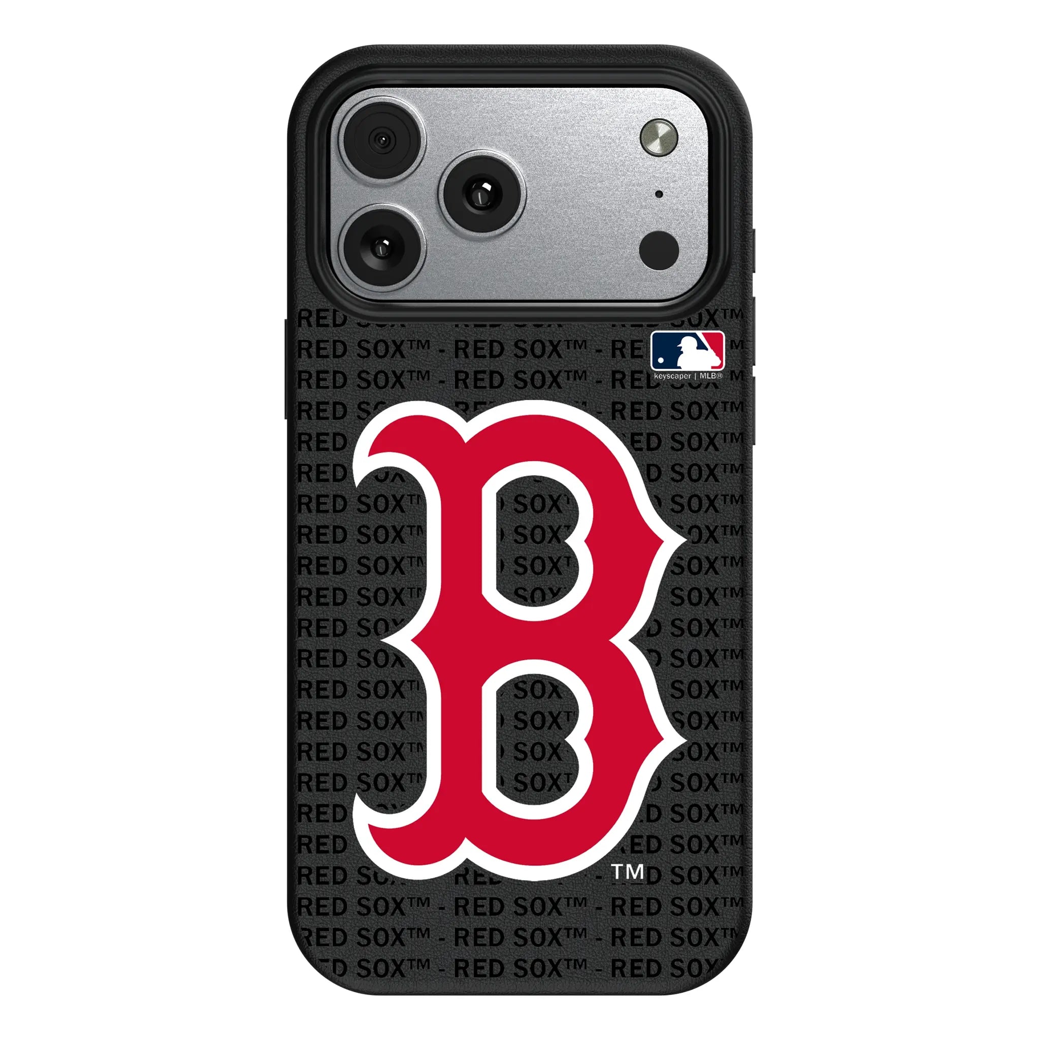 Boston Red Sox Text Backdrop MagSafe Compatible Phone Case for Apple iPhone