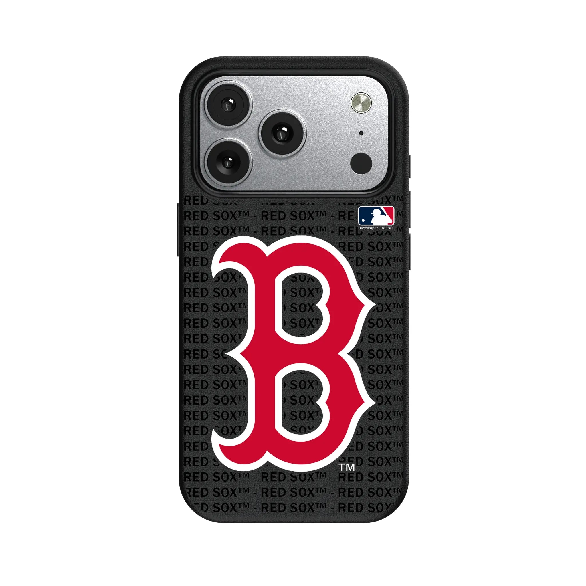 Boston Red Sox Text Backdrop MagSafe Compatible Phone Case for Apple iPhone