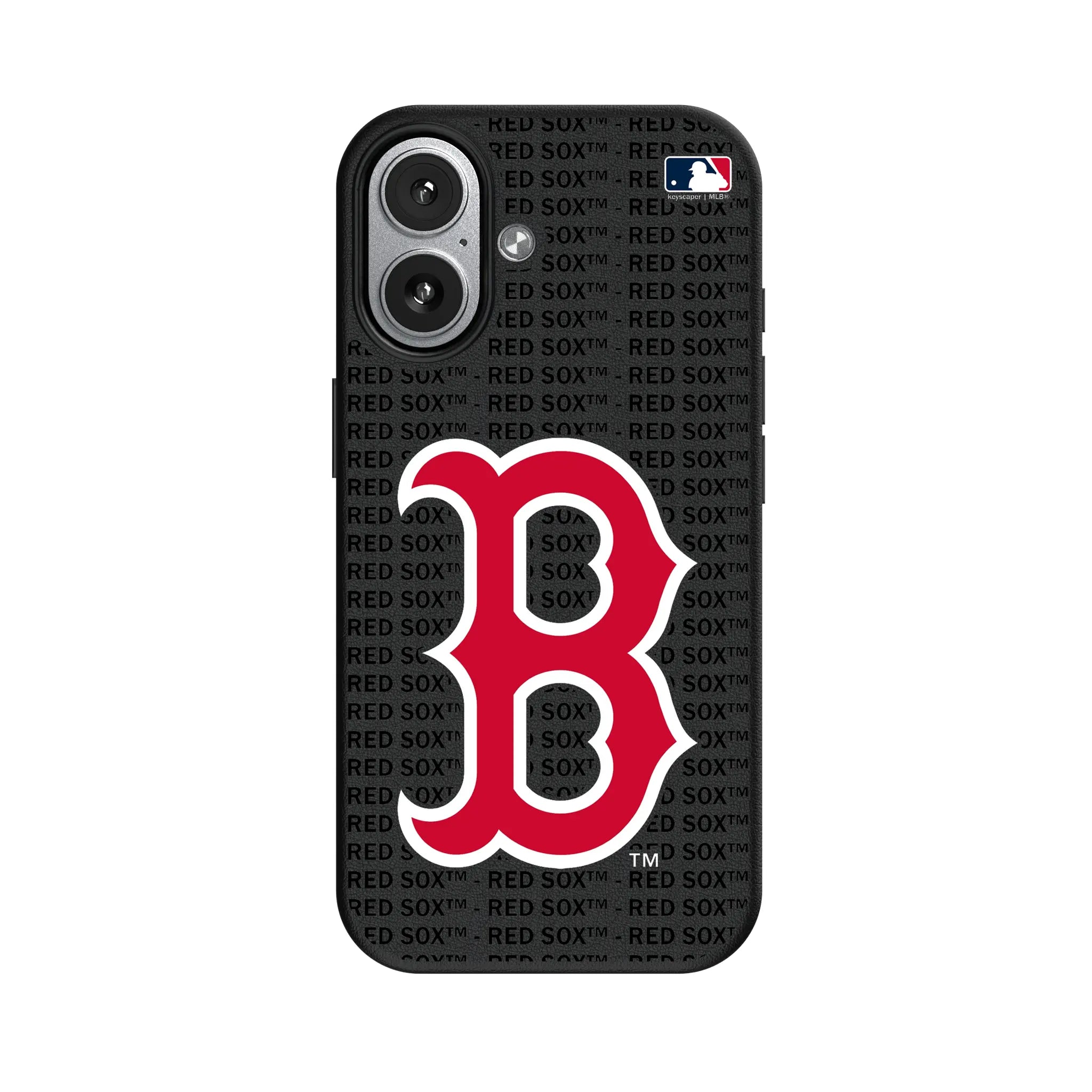 Boston Red Sox Text Backdrop MagSafe Compatible Phone Case for Apple iPhone