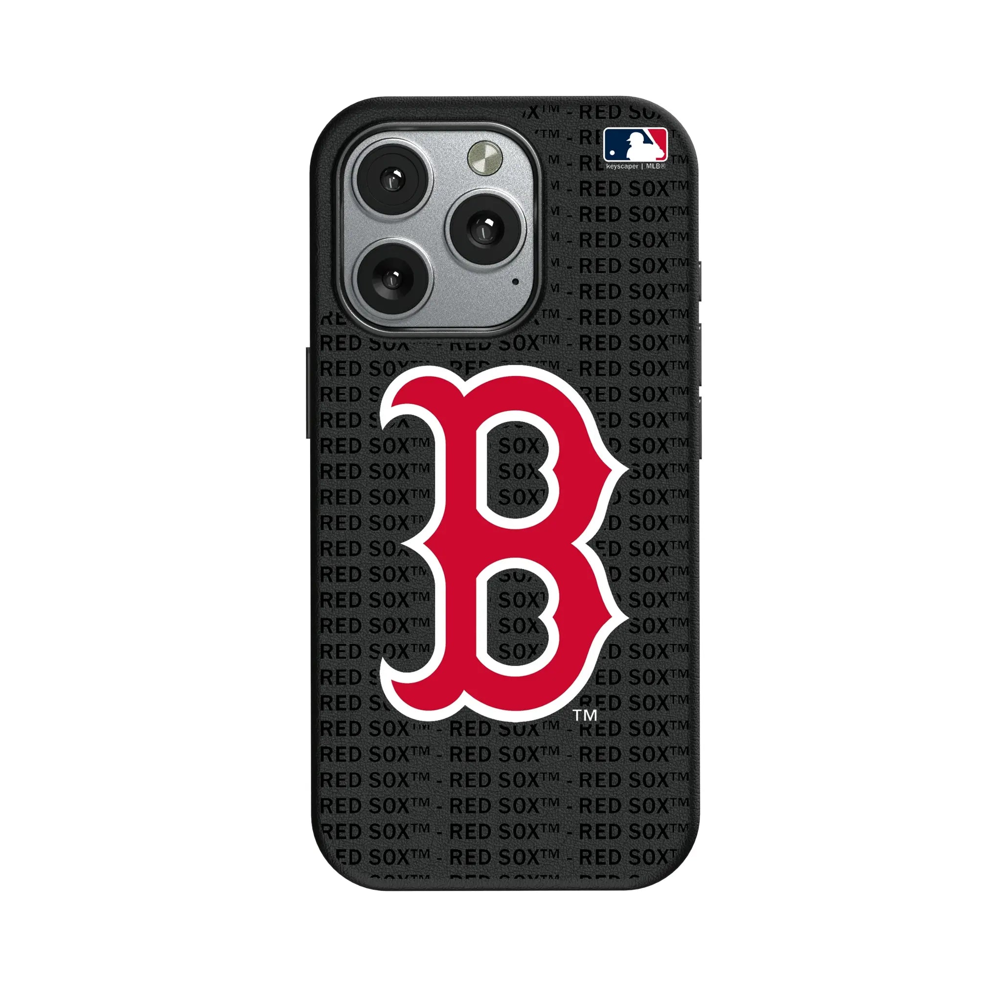 Boston Red Sox Text Backdrop MagSafe Compatible Phone Case for Apple iPhone