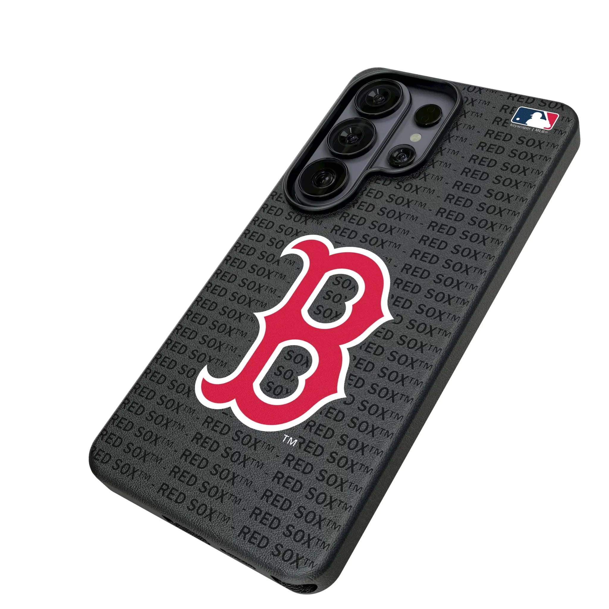 Boston Red Sox Text Backdrop MagSafe Compatible Phone Case for Samsung Galaxy
