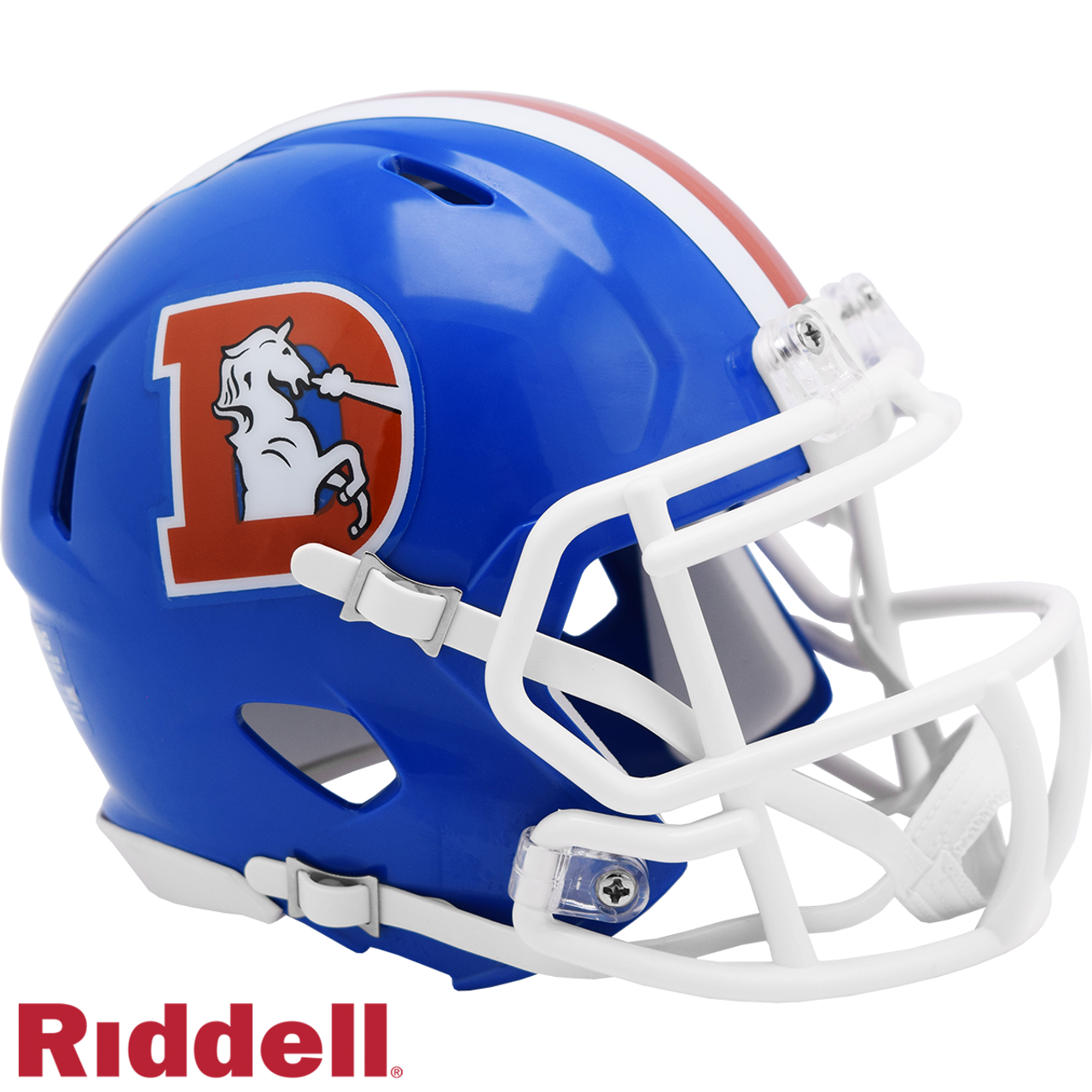 Denver Broncos Helmet Riddell Replica Mini Speed Style 1975-1996 T/B - Sports Collectibles, Sports Memorabilia, Sports Fan Shop, Sports Gifts