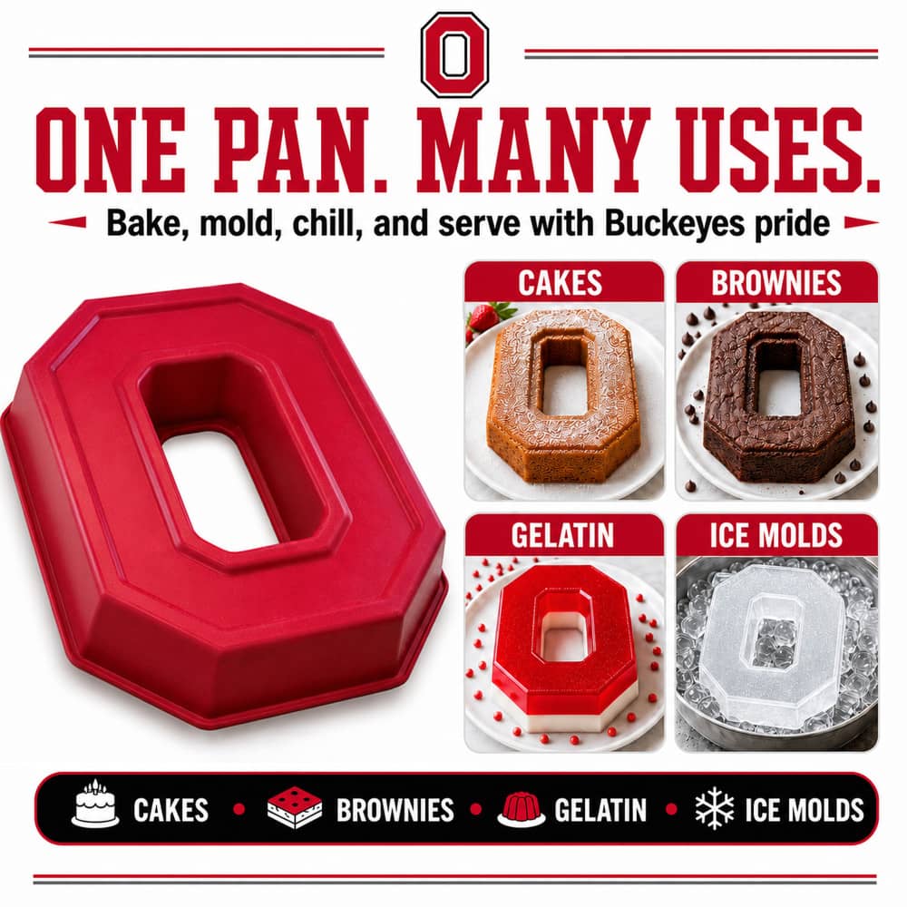 Ohio State Buckeyes Team Spirit Cake Pan