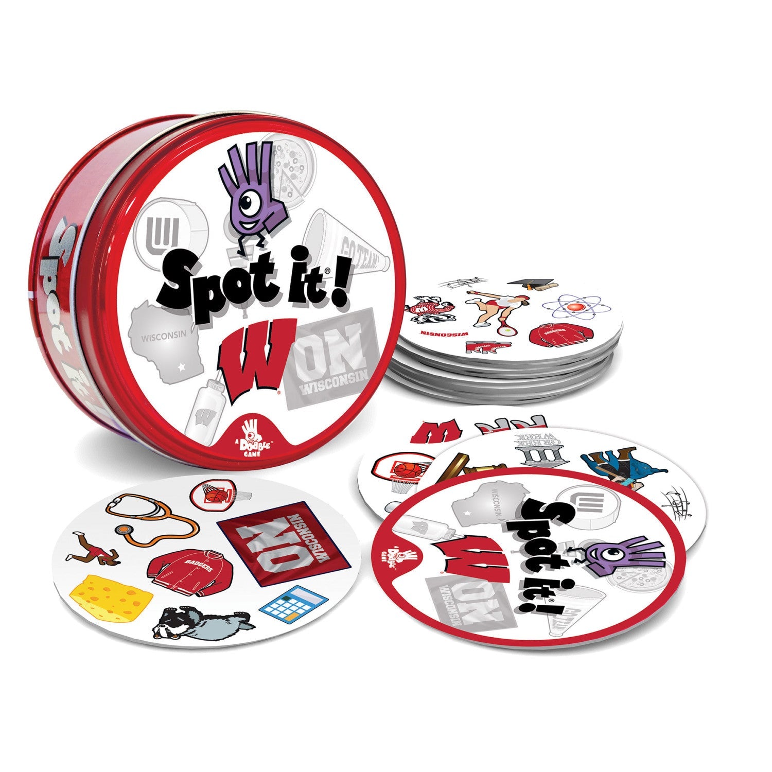 Wisconsin Badgers Spot It! Card Game - 757 Sports Collectibles