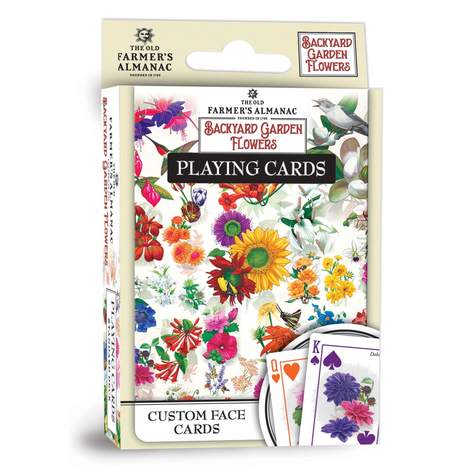 Farmer's Almanac - Backyard Garden Flowers Playing Cards - 54 Card Deck - 757 Sports Collectibles