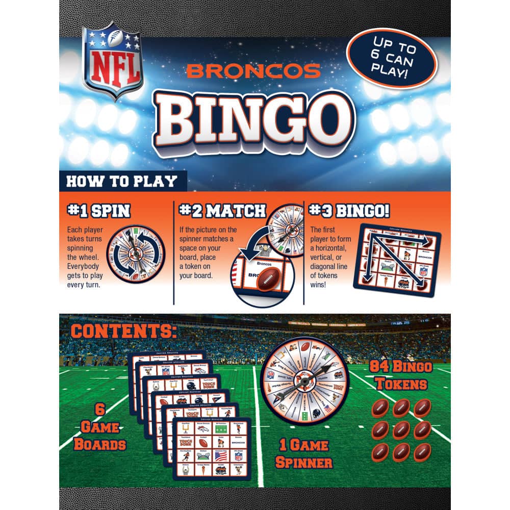 Denver Broncos Bingo: Game Day Fun!