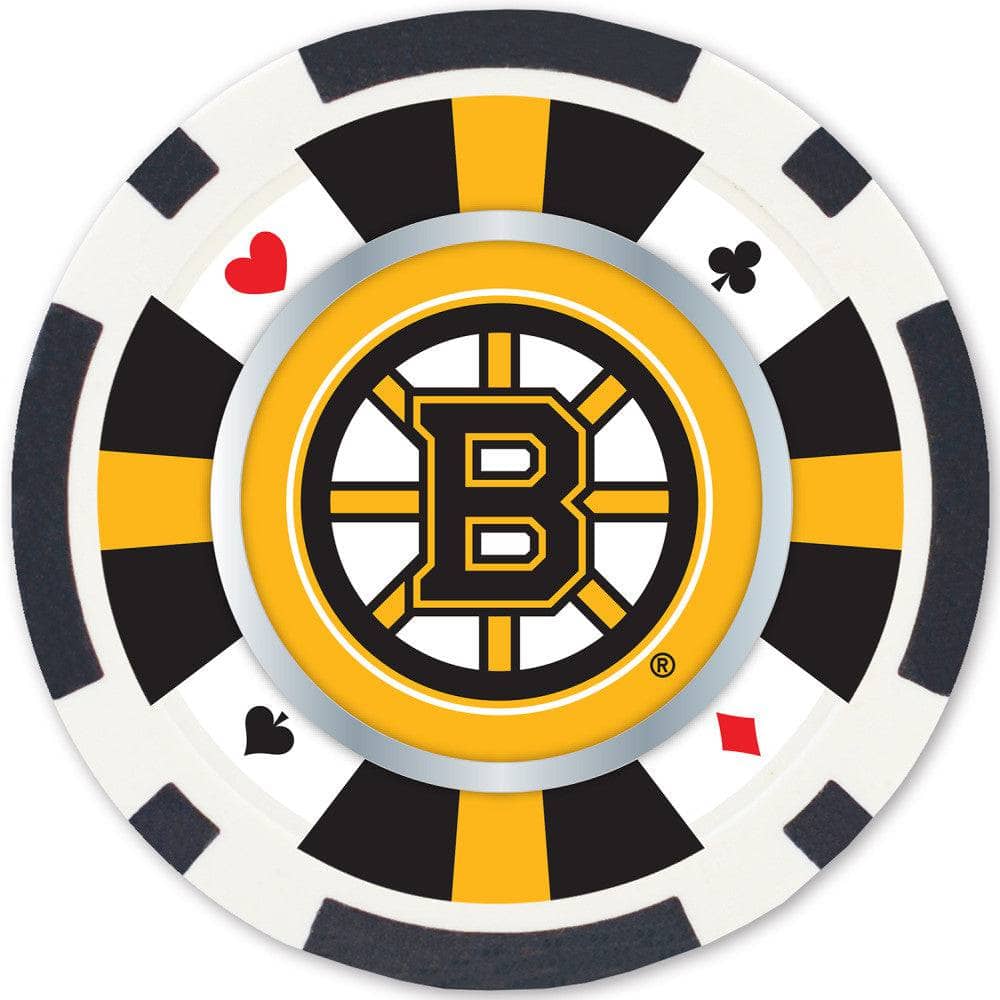 Boston Bruins 100 Piece Poker Chip Set