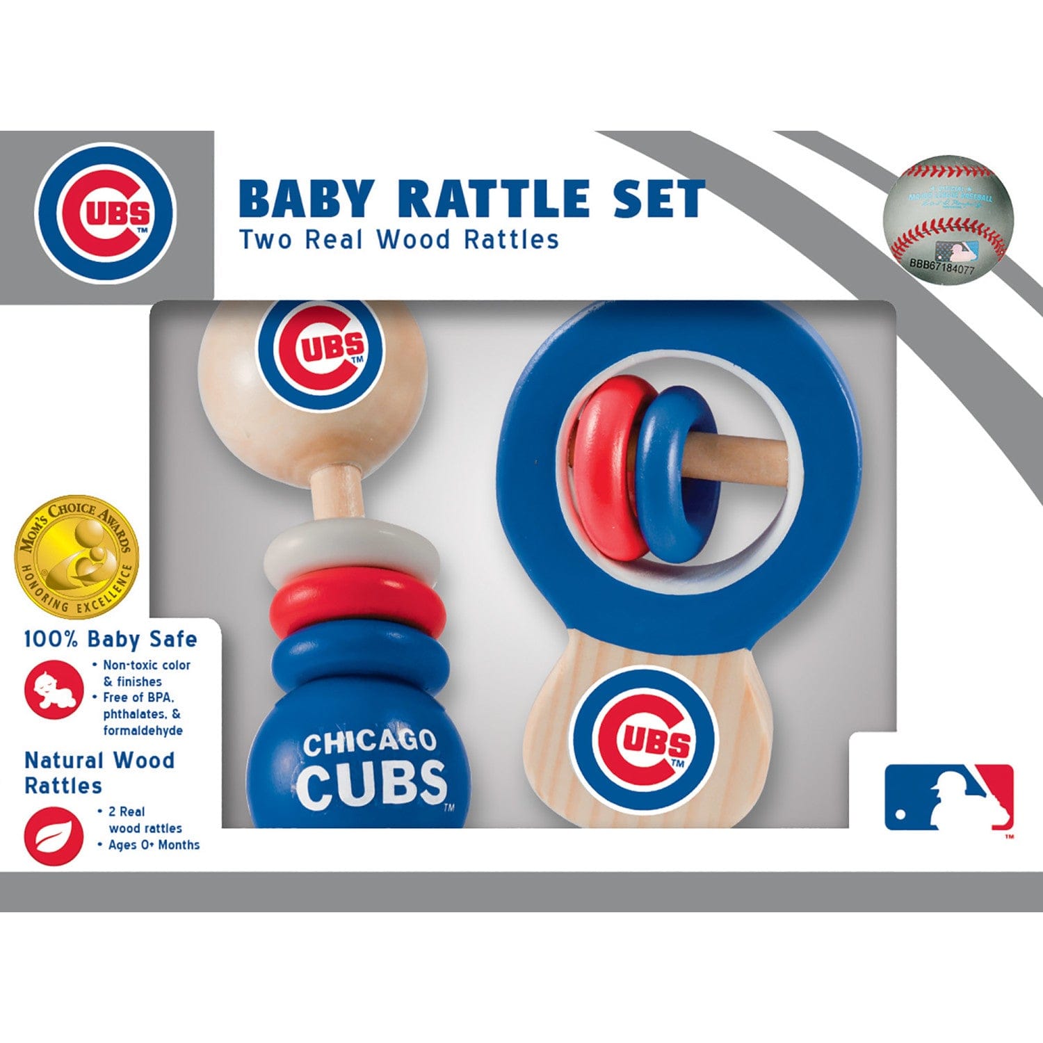 Chicago Cubs Baby Rattles 2-Pack