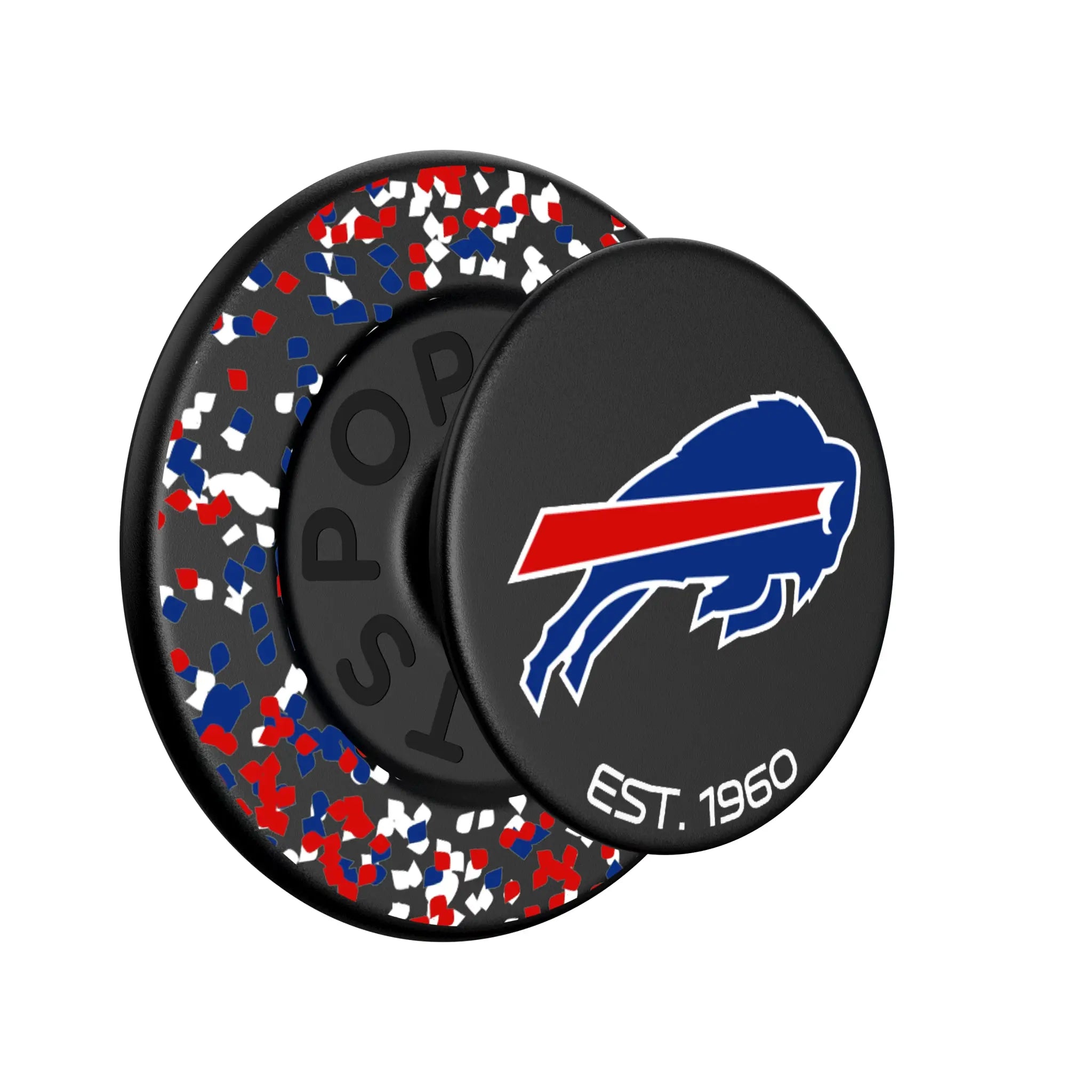 Buffalo Bills Confetti PopSockets Magnetic Phone Grip and Stand