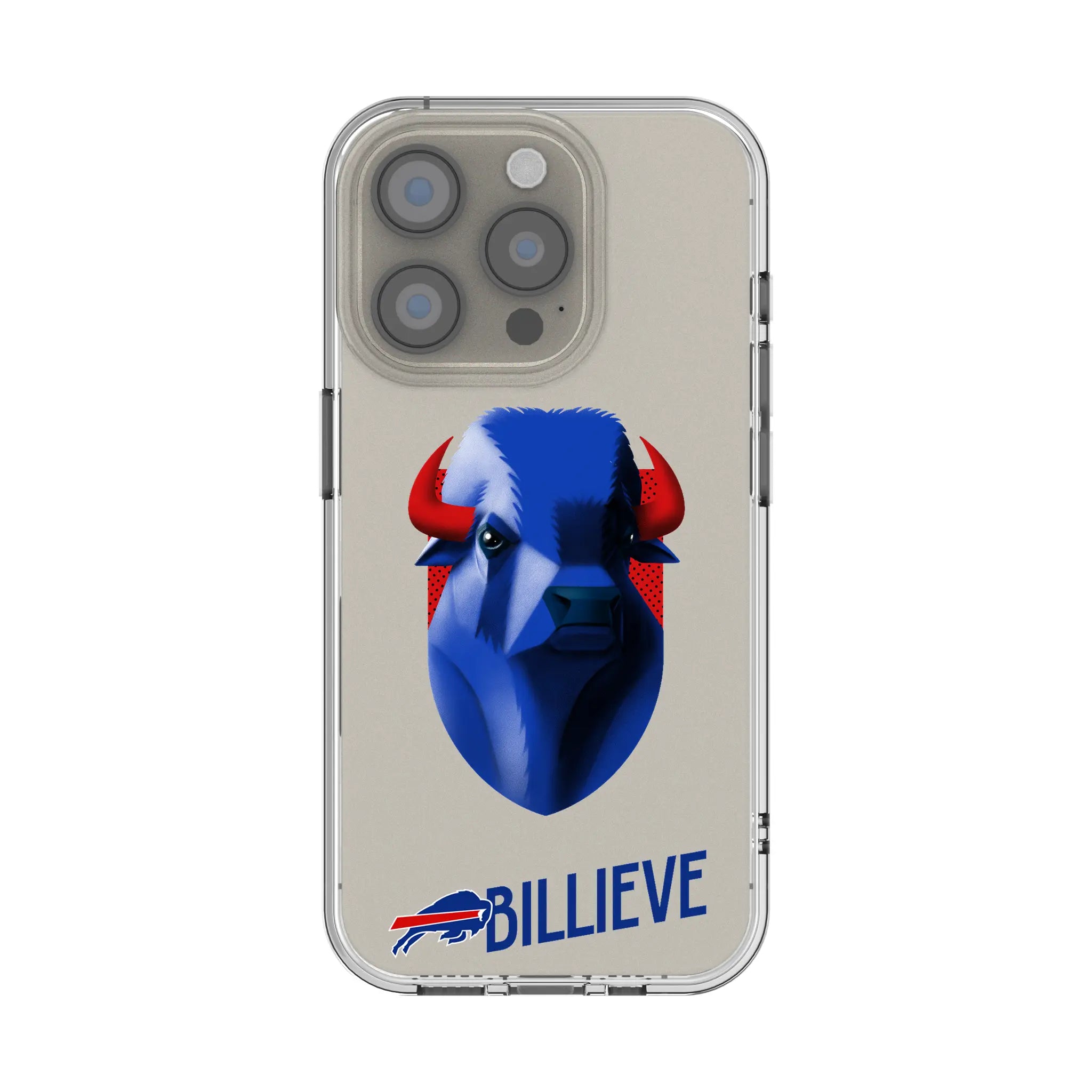 Buffalo Bills 2024 Edition Clear Phone Case for Apple iPhone