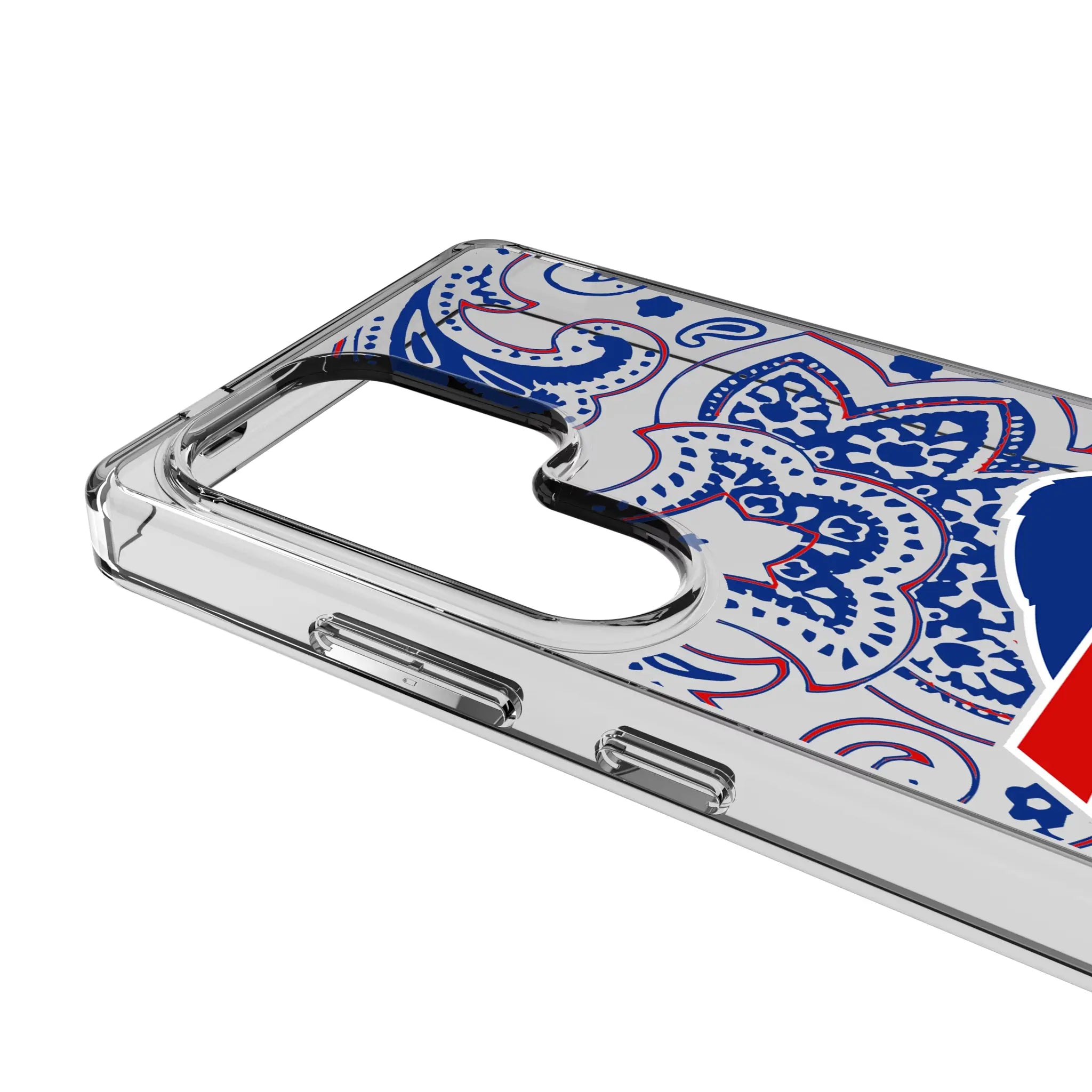 Buffalo Bills Paisley Clear Phone Case for Samsung Galaxy