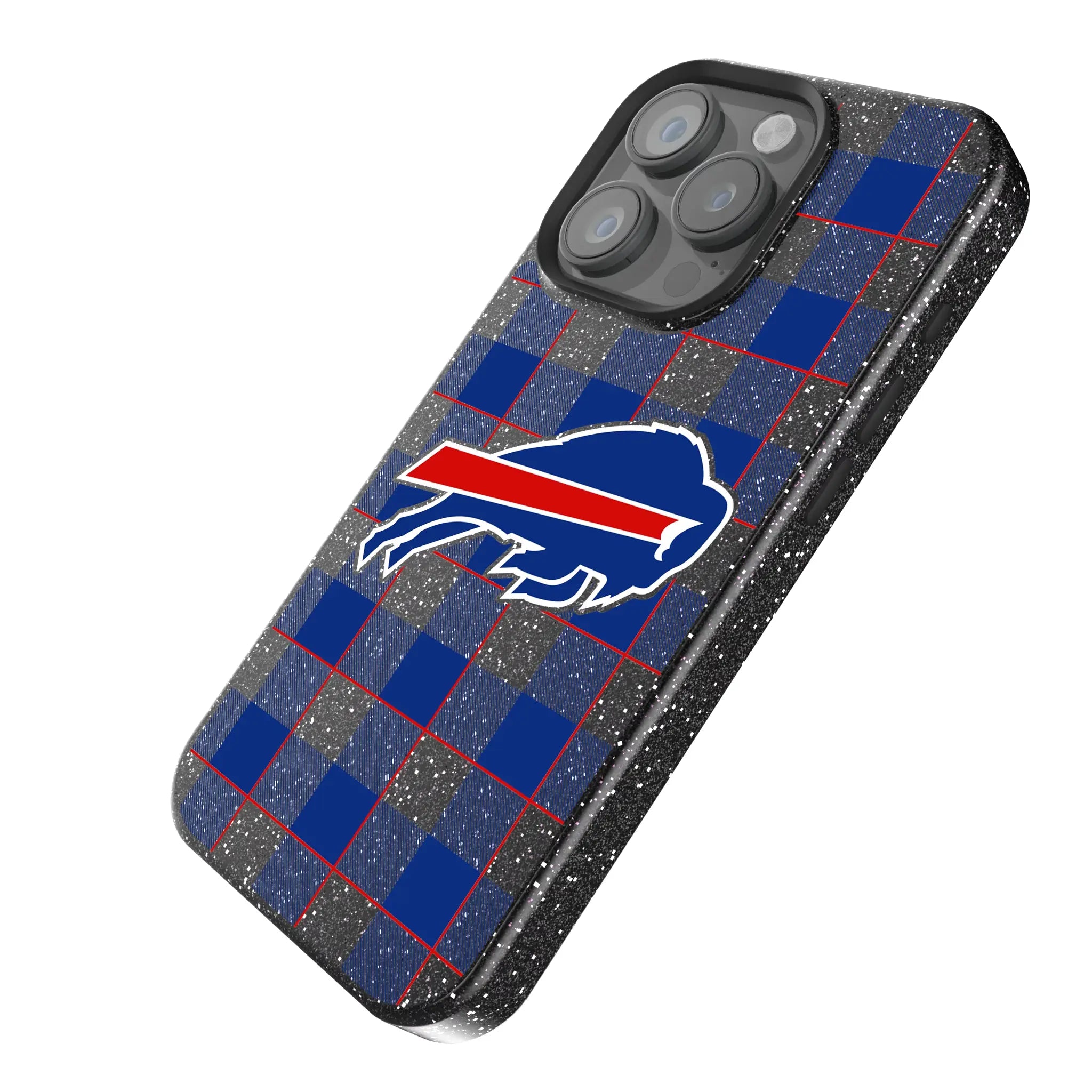 Buffalo Bills Plaid Bling Phone Case