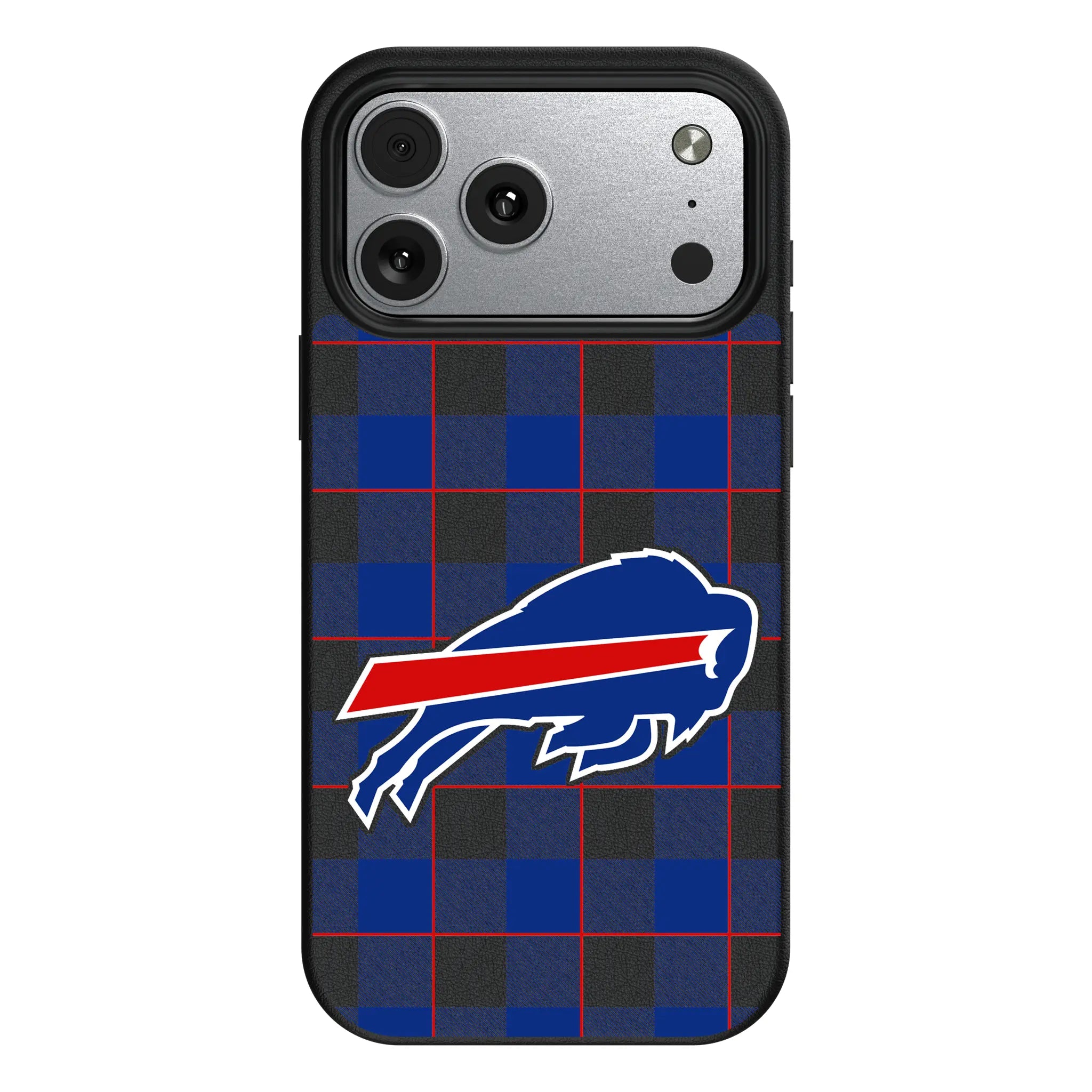 Buffalo Bills Plaid MagSafe Compatible Phone Case for Apple iPhone