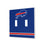 Buffalo Bills Stripe Hidden-Screw Light Switch Plate