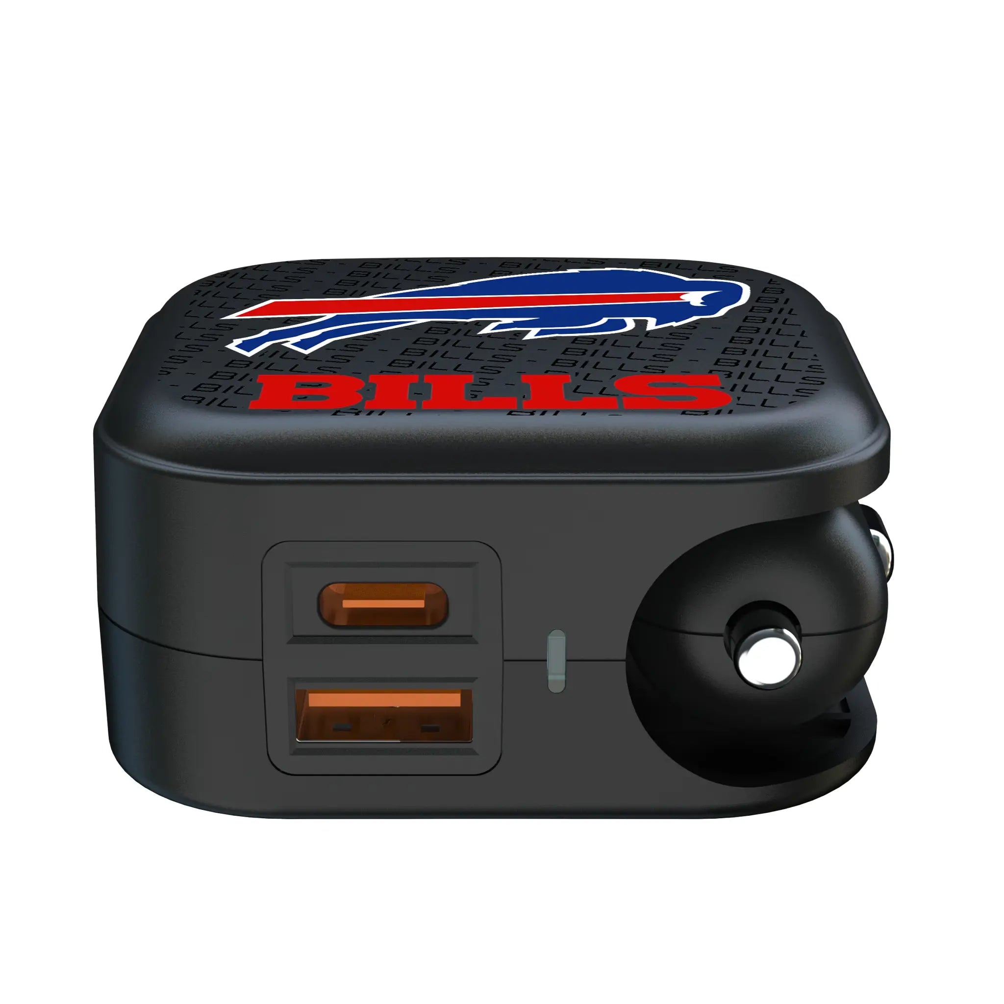 Buffalo Bills Text Backdrop 2 in 1 USB A/C Charger