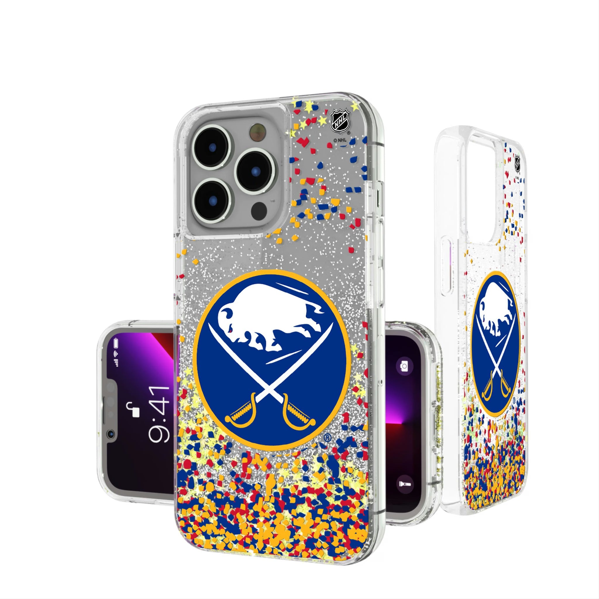 Buffalo Sabres Confetti Glitter Phone Case
