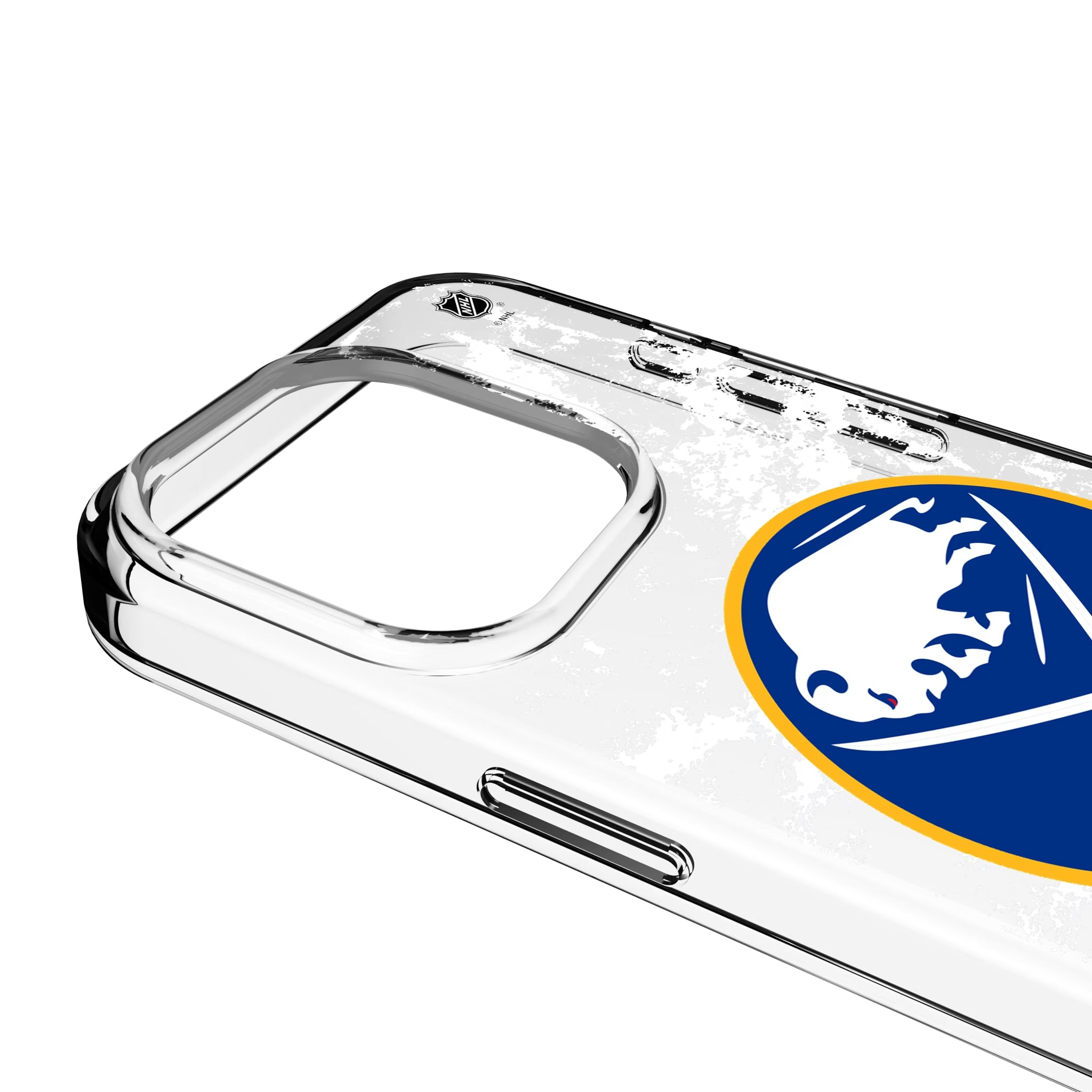 Buffalo Sabres Ice Stripe Clear Phone Case for Apple iPhone - Sports Gifts, Sports Memorabilia, Sports Collectibles, Fan Shop