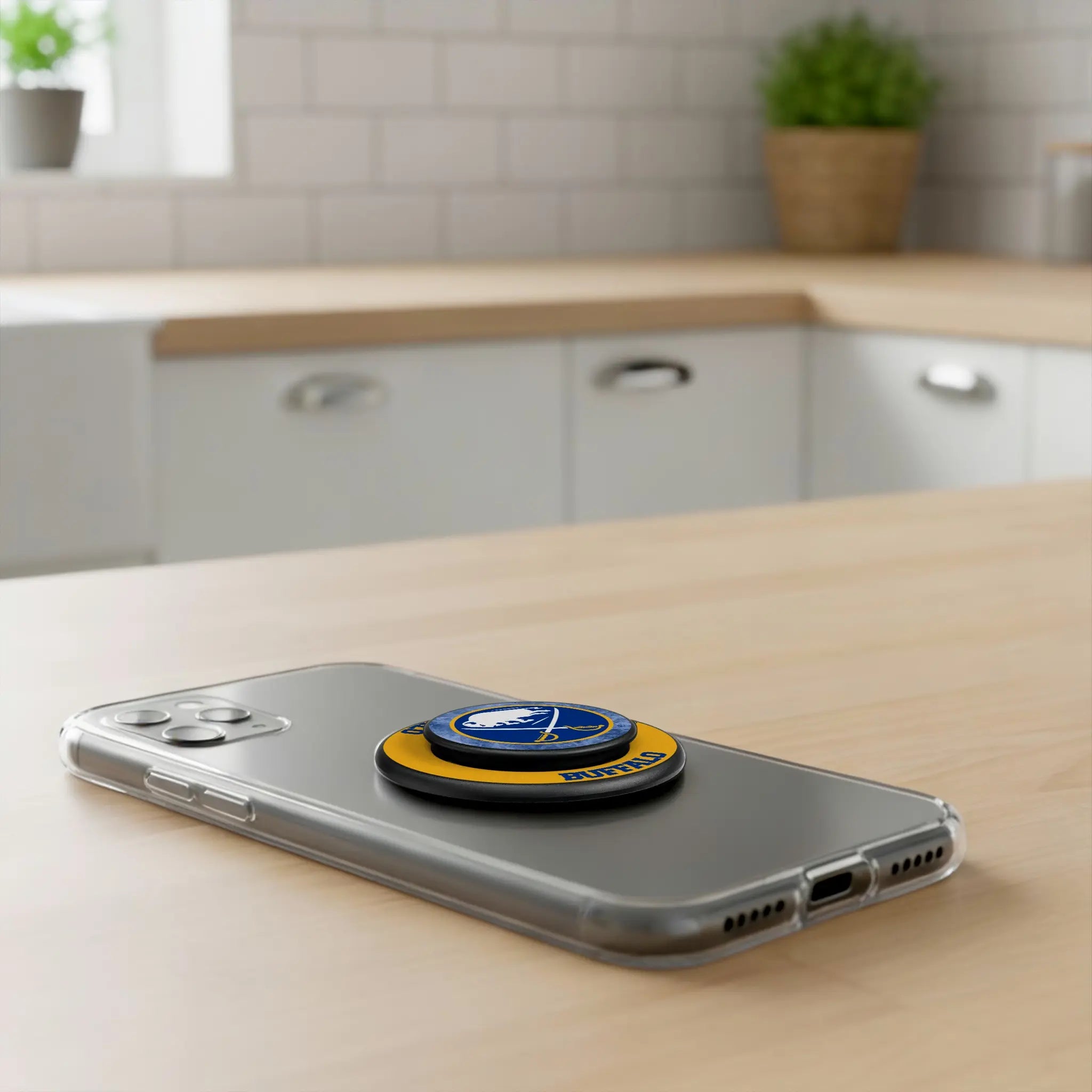 Buffalo Sabres Ice Wordmark PopSockets Magnetic Phone Grip and Stand
