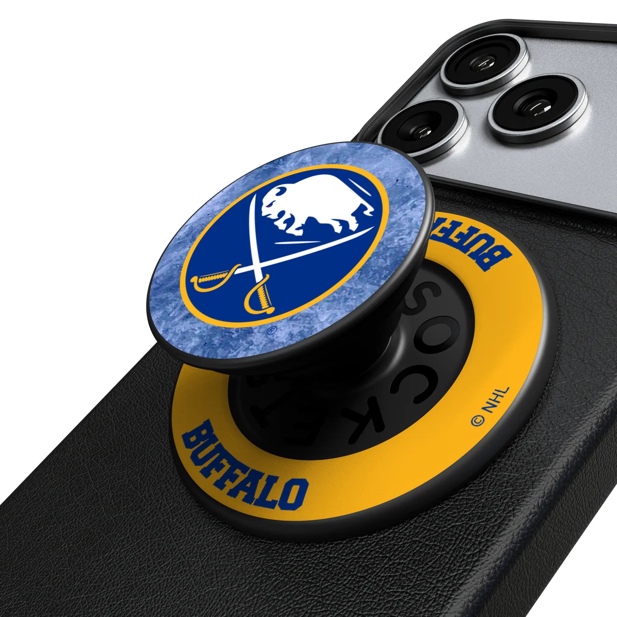 Buffalo Sabres Ice Wordmark PopSockets Magnetic Phone Grip and Stand