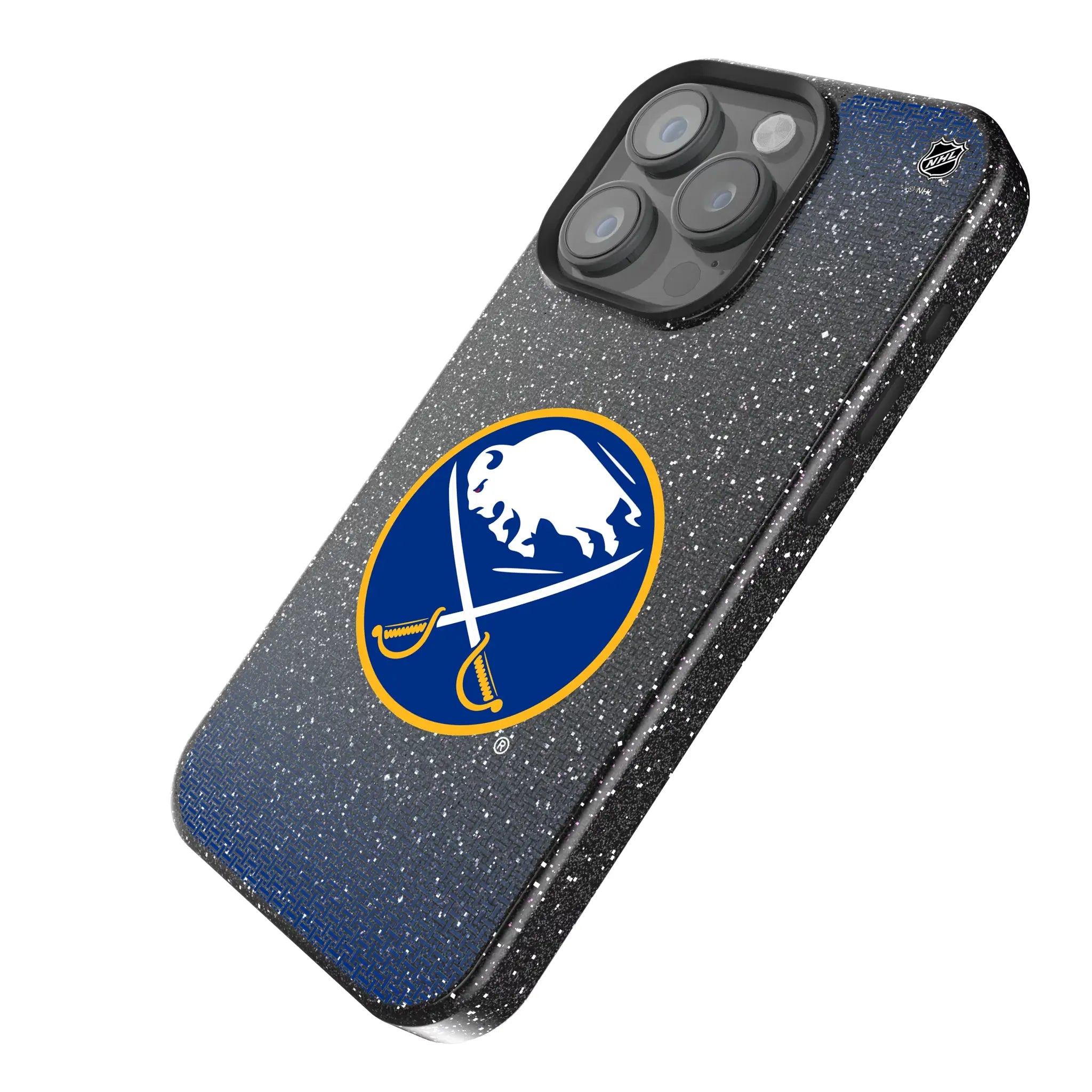 Buffalo Sabres Linen Bling Phone Case for Apple iPhone