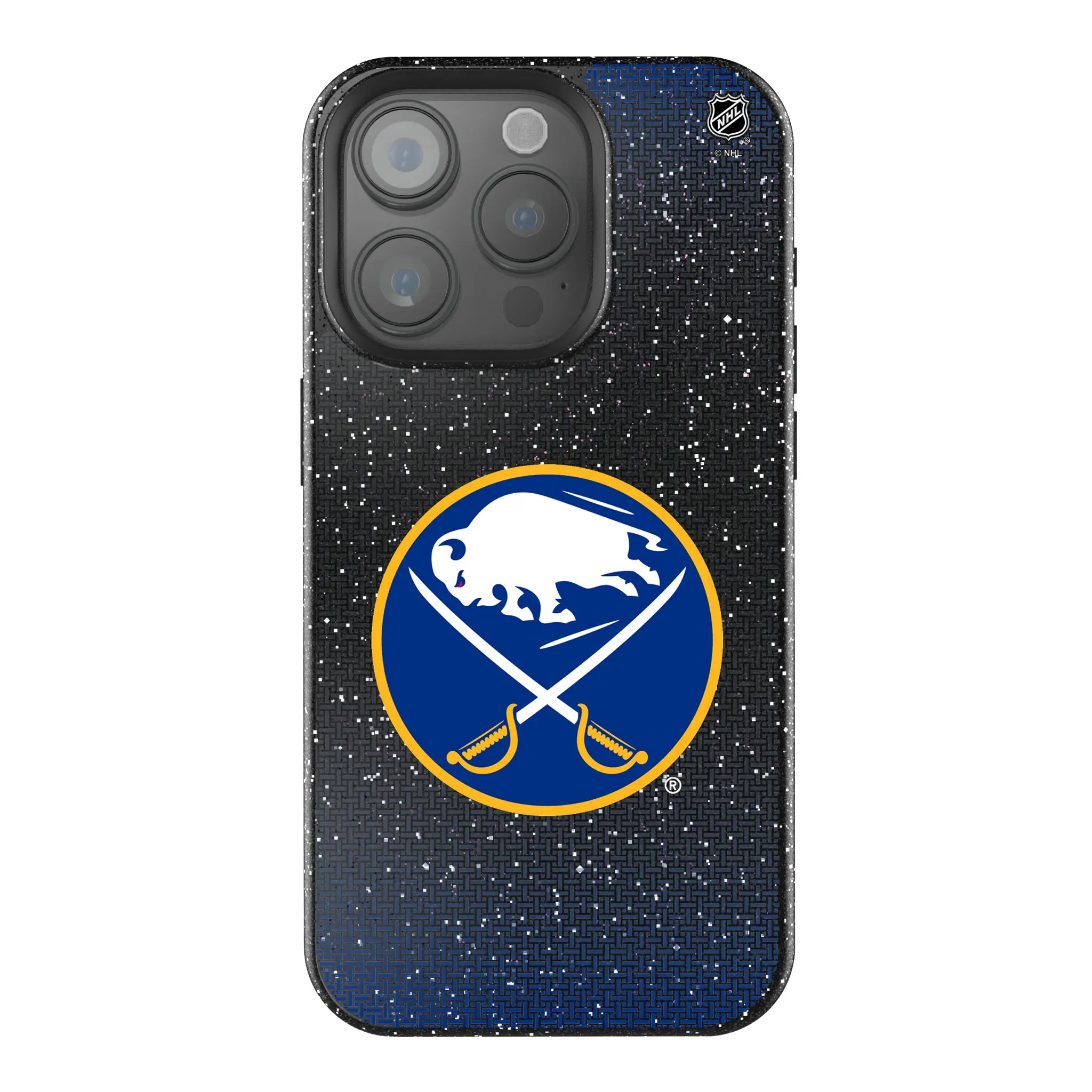 Buffalo Sabres Linen Bling Phone Case for Apple iPhone