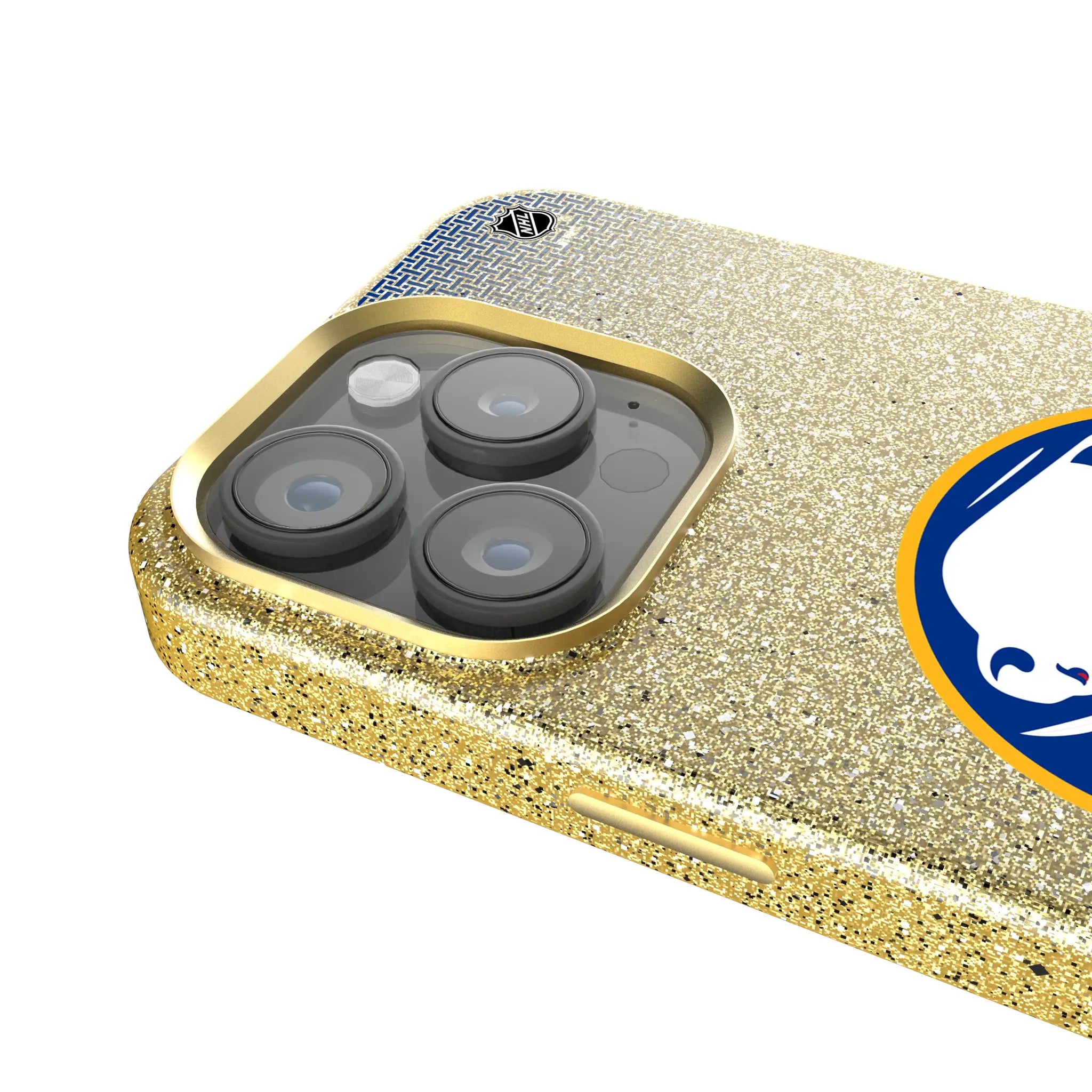 Buffalo Sabres Linen Bling Phone Case for Apple iPhone
