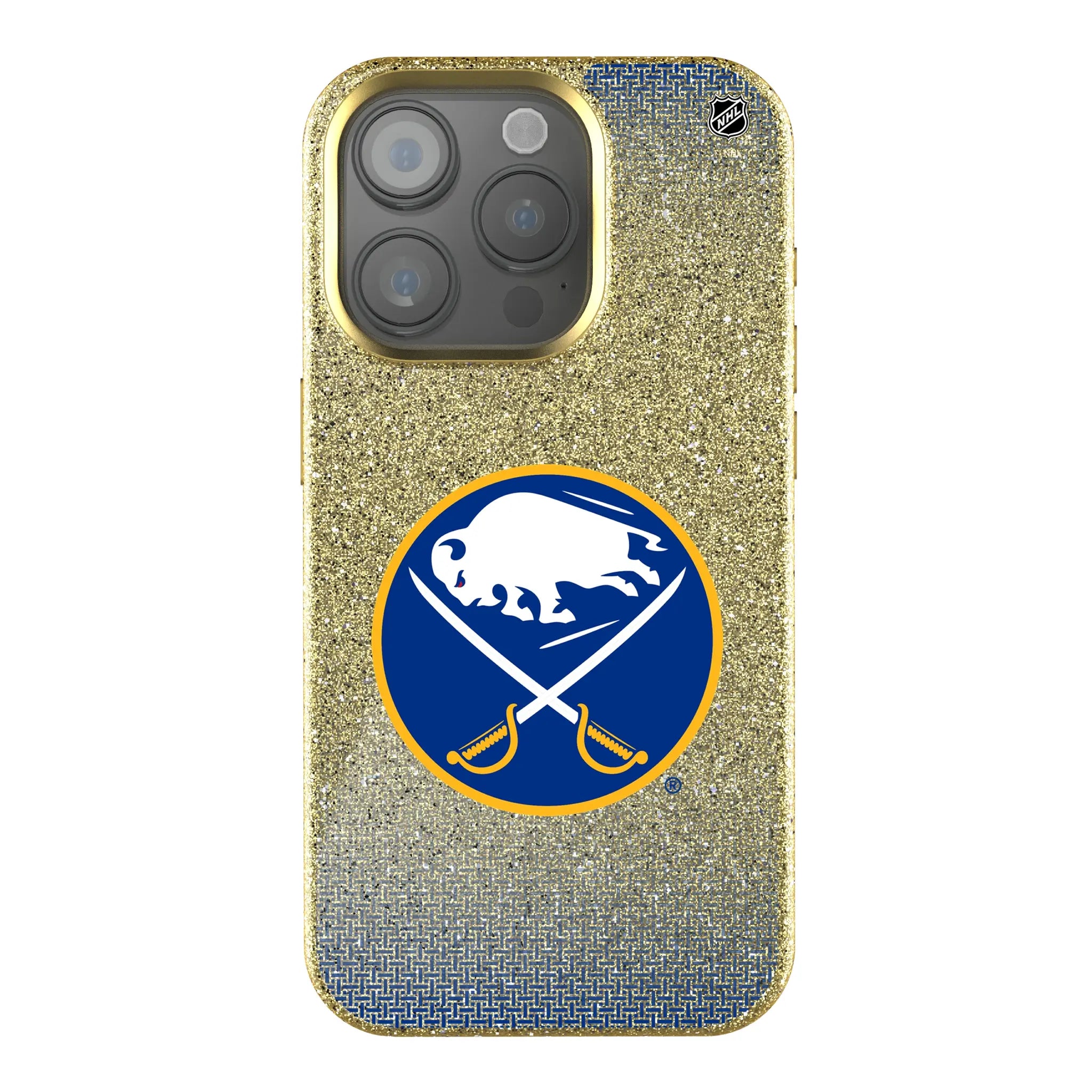 Buffalo Sabres Linen Bling Phone Case for Apple iPhone