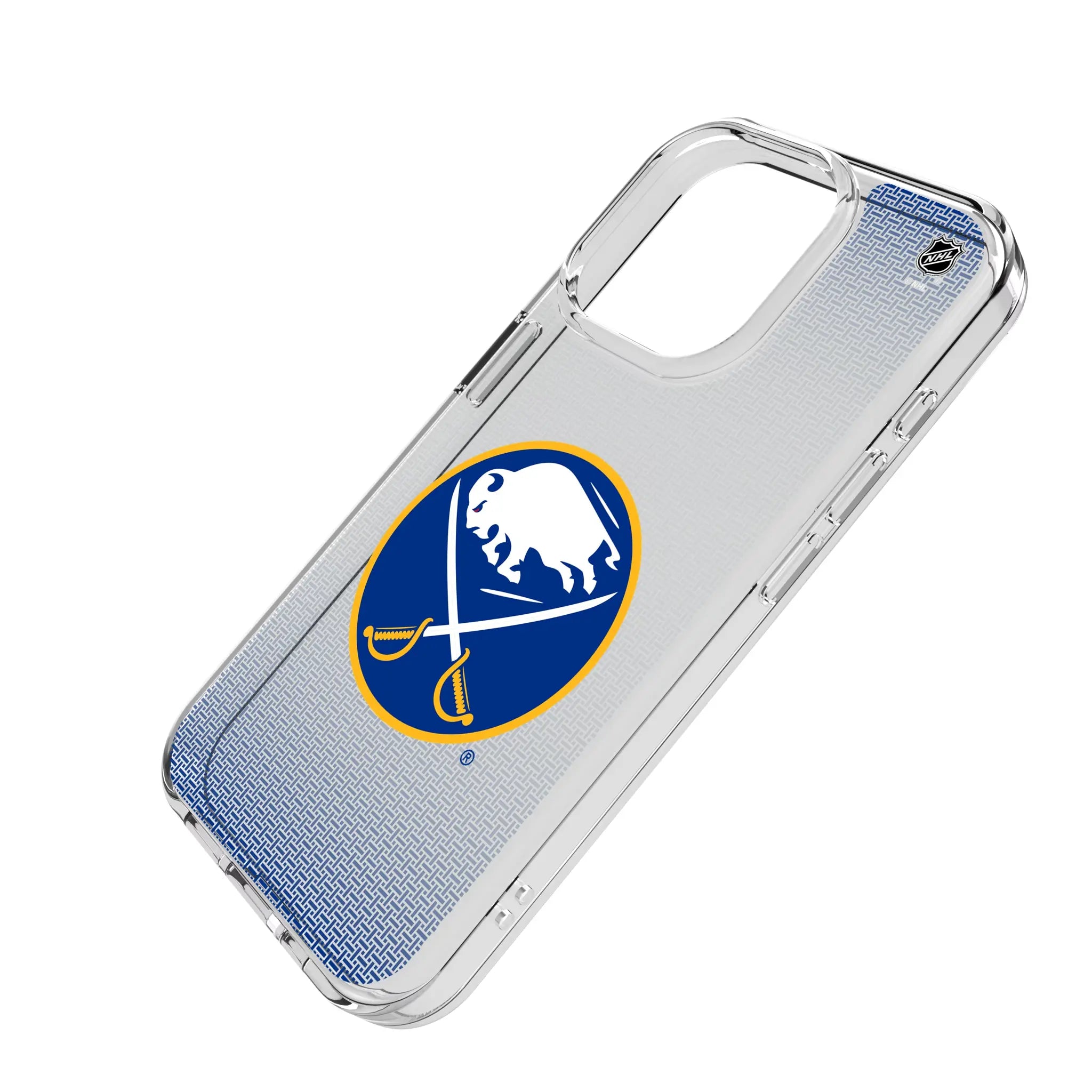 Buffalo Sabres Linen Clear Phone Case for Apple iPhone