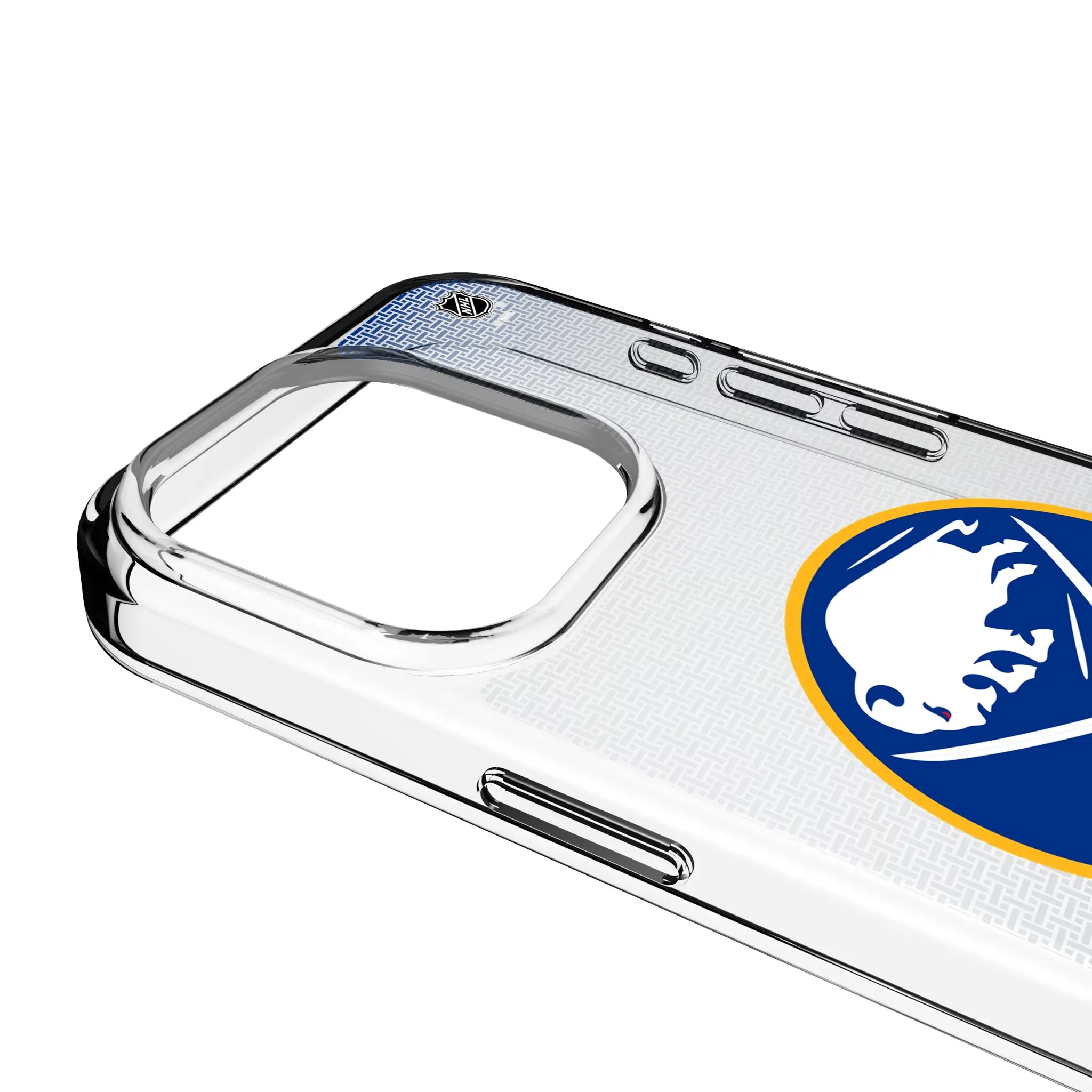 Buffalo Sabres Linen Clear Phone Case for Apple iPhone